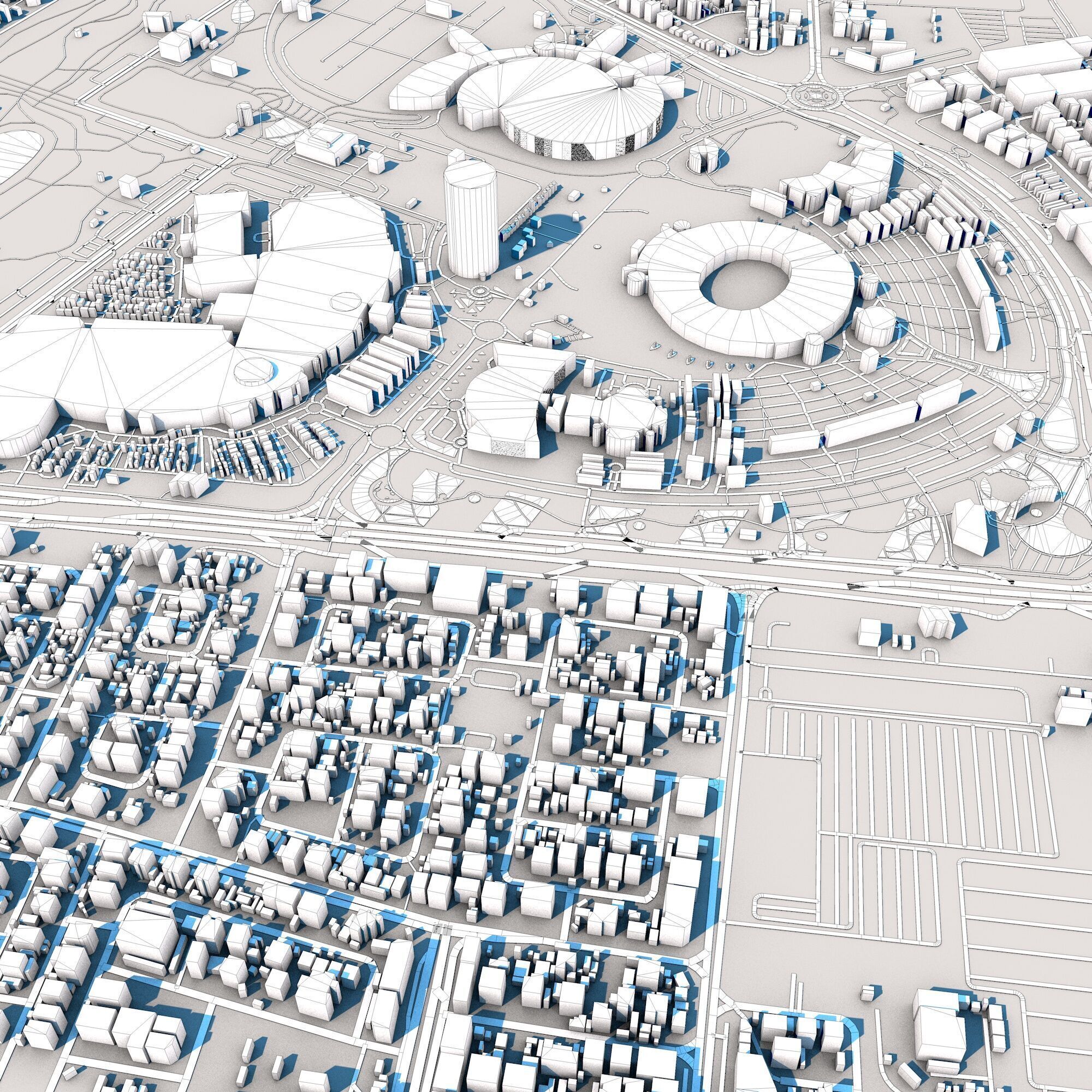 Aspire Tower Tornado Tower Doha Qatar 3D model_9