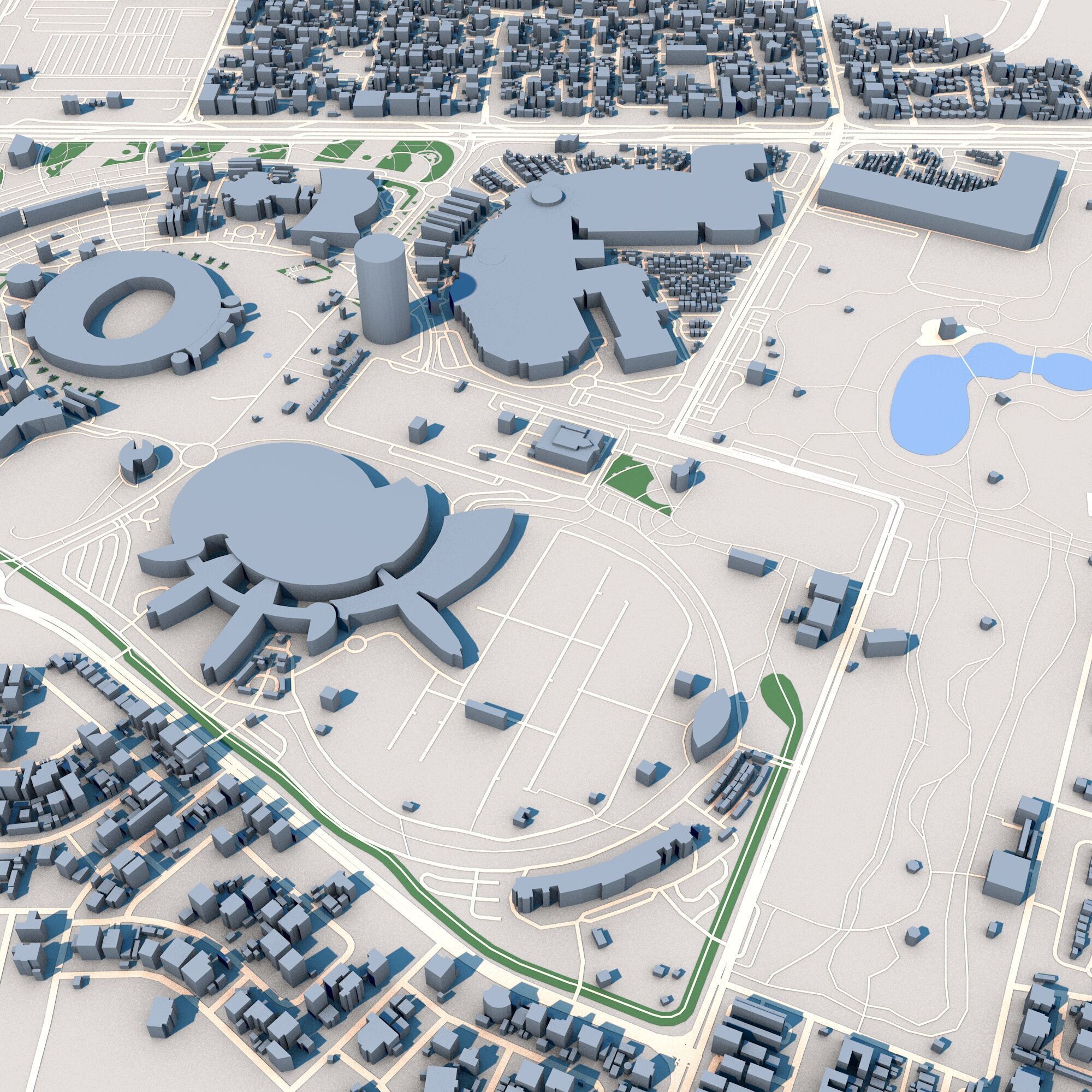 Aspire Tower Tornado Tower Doha Qatar 3D model_6