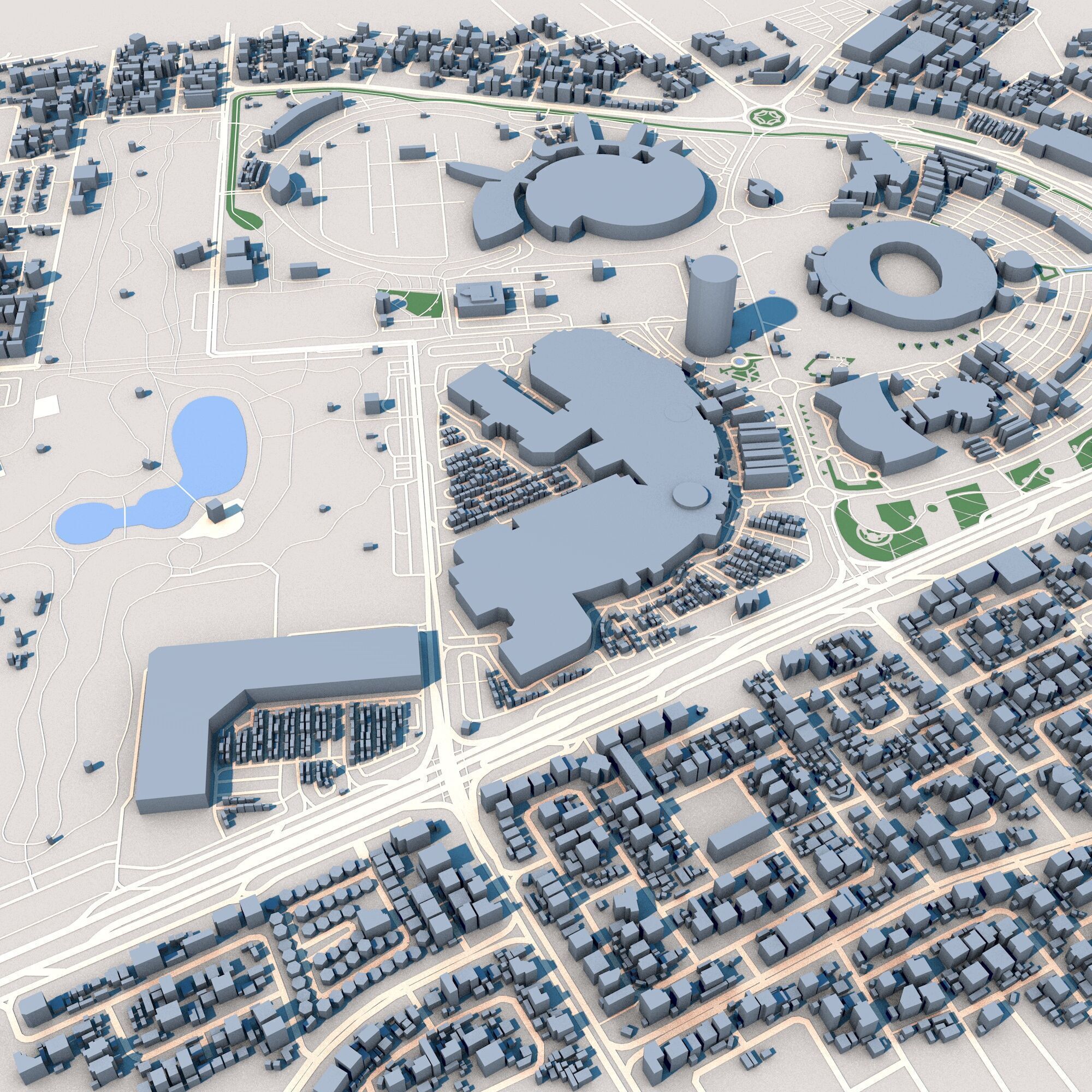 Aspire Tower Tornado Tower Doha Qatar 3D model_4