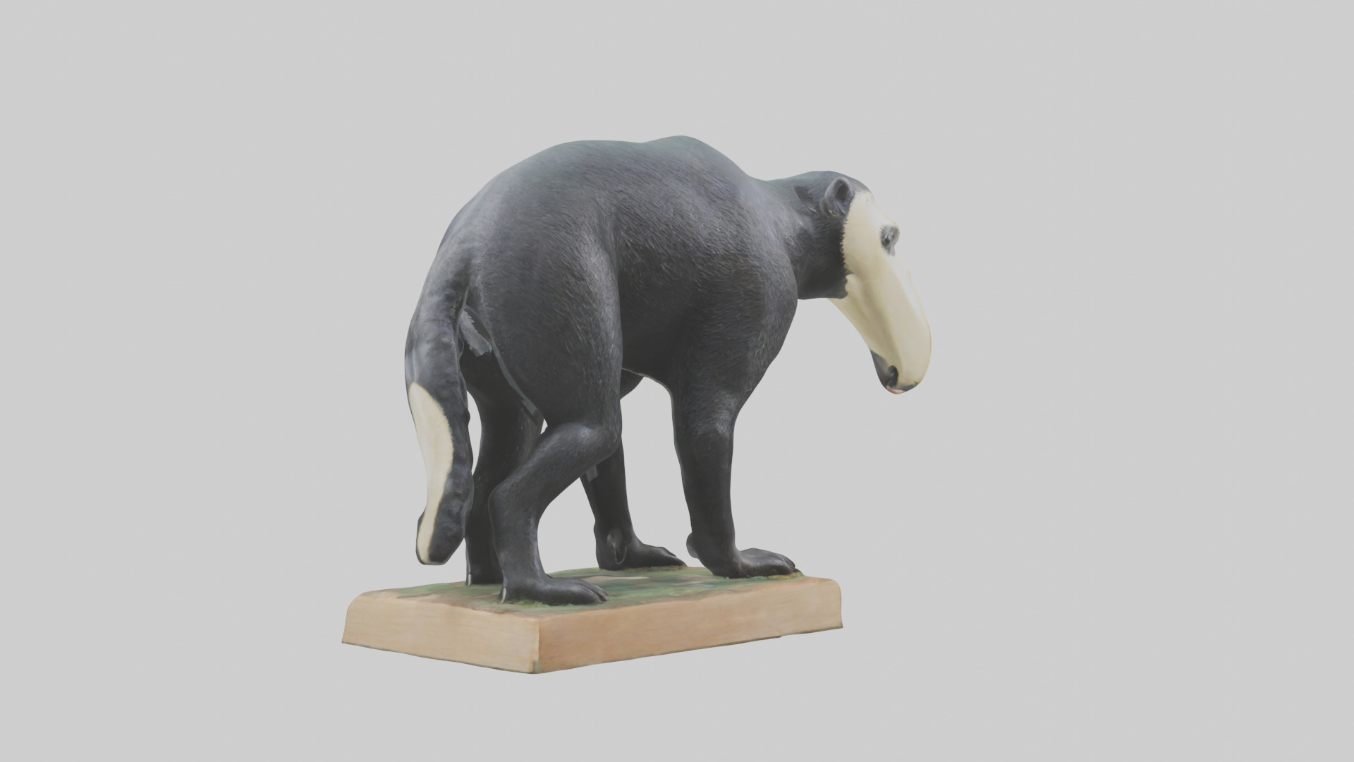 Giant Anteater statue model Low-poly 3D model_4