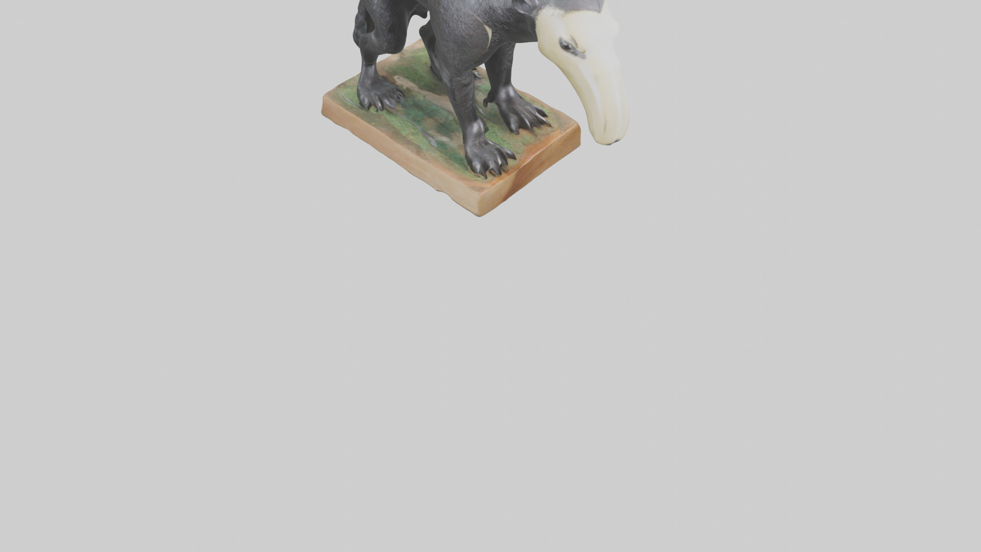 Giant Anteater statue model Low-poly 3D model_8