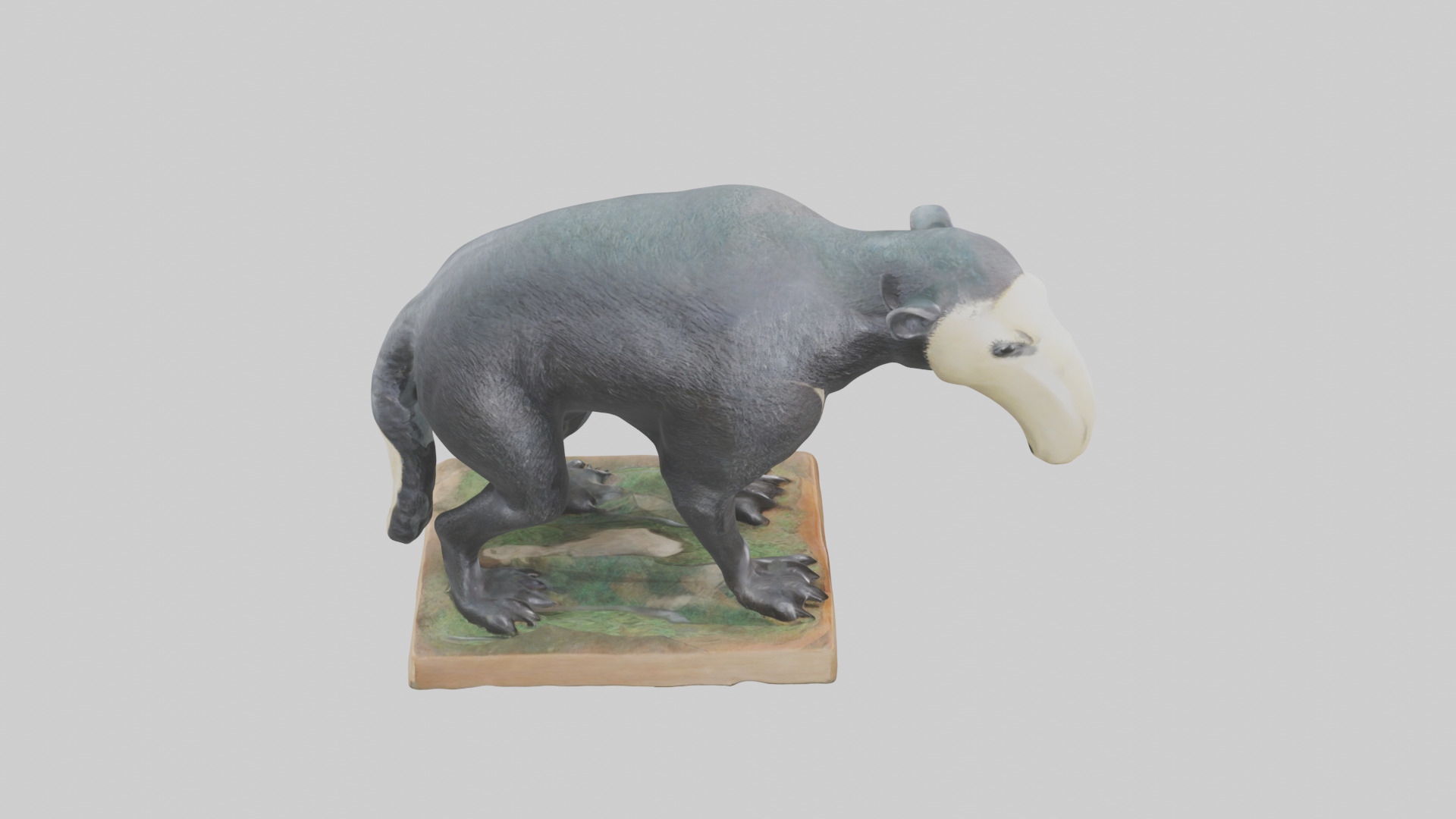 Giant Anteater statue model Low-poly 3D model_18