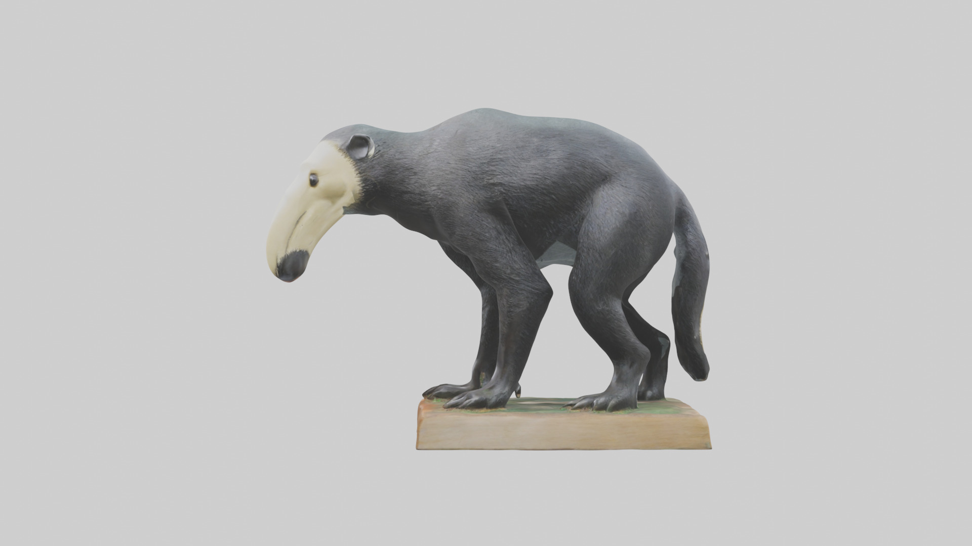 Giant Anteater statue model Low-poly 3D model_12