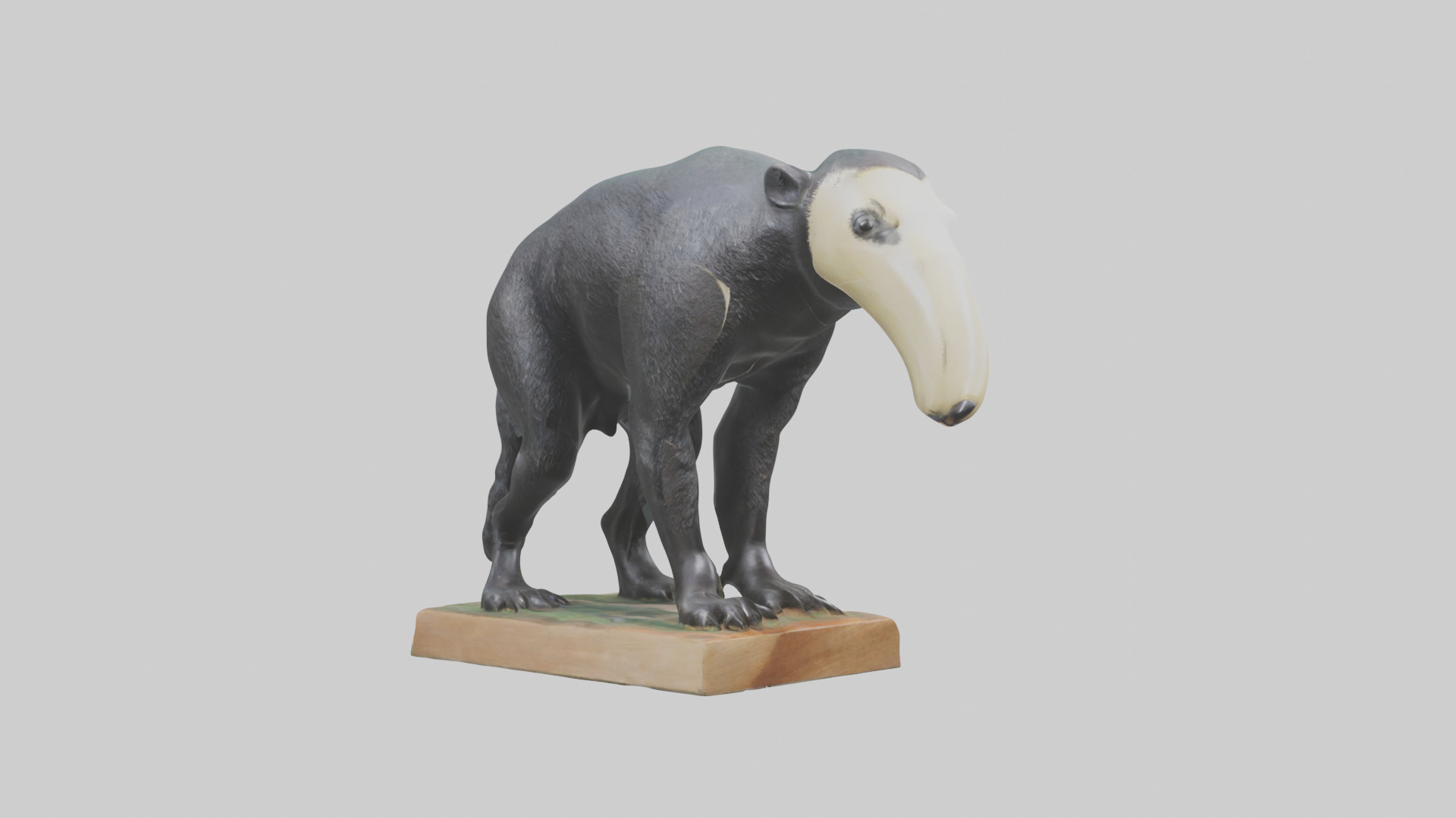 Giant Anteater statue model Low-poly 3D model_11