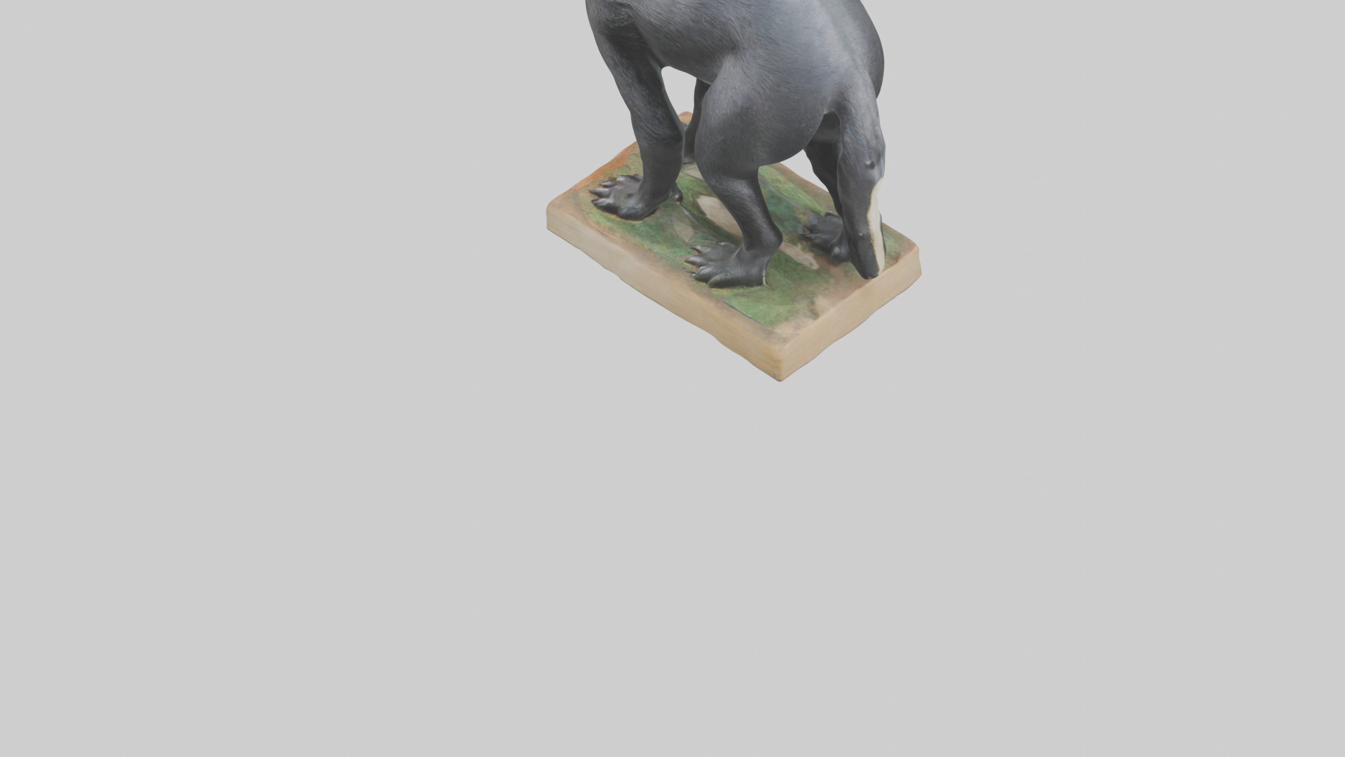Giant Anteater statue model Low-poly 3D model_5