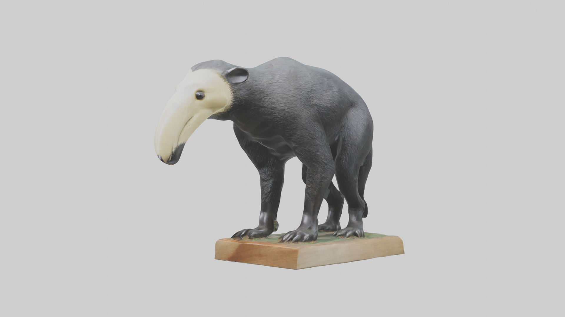 Giant Anteater statue model Low-poly 3D model_10