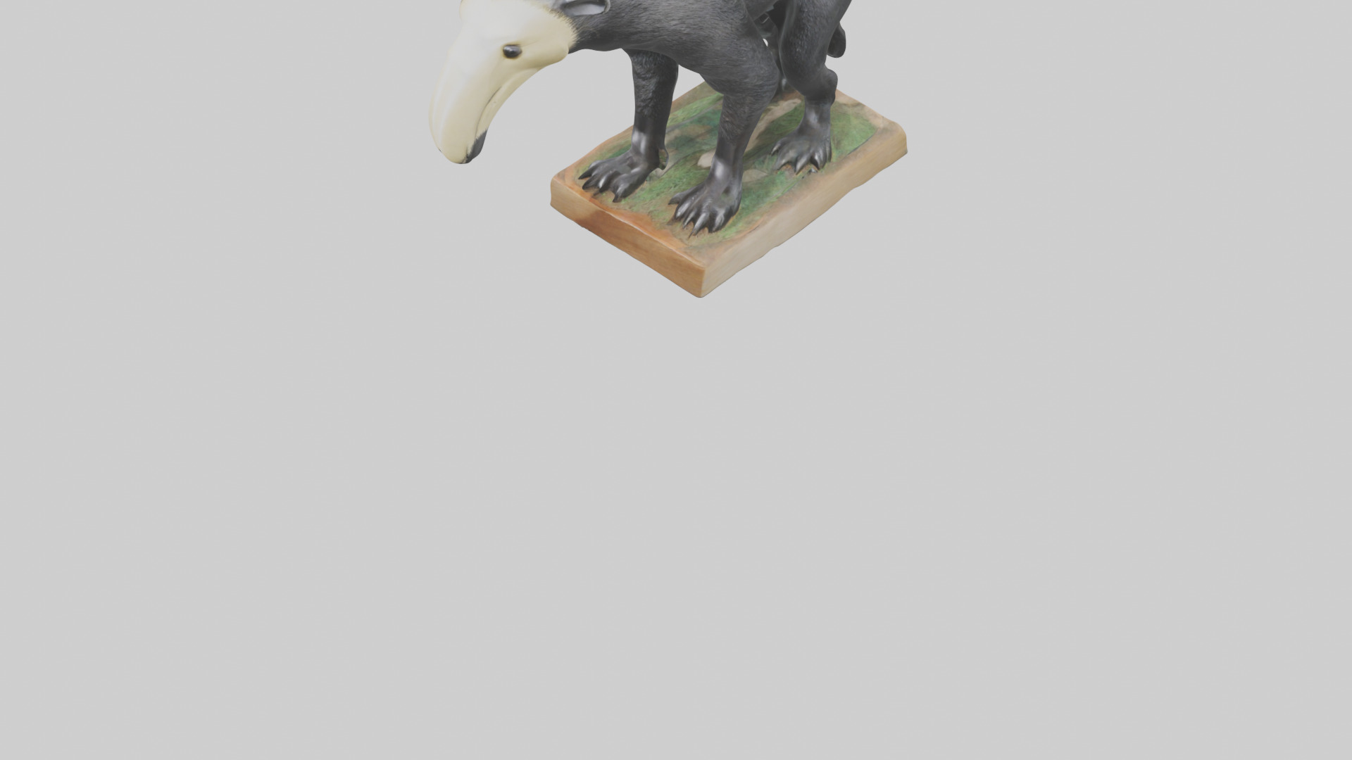 Giant Anteater statue model Low-poly 3D model_7
