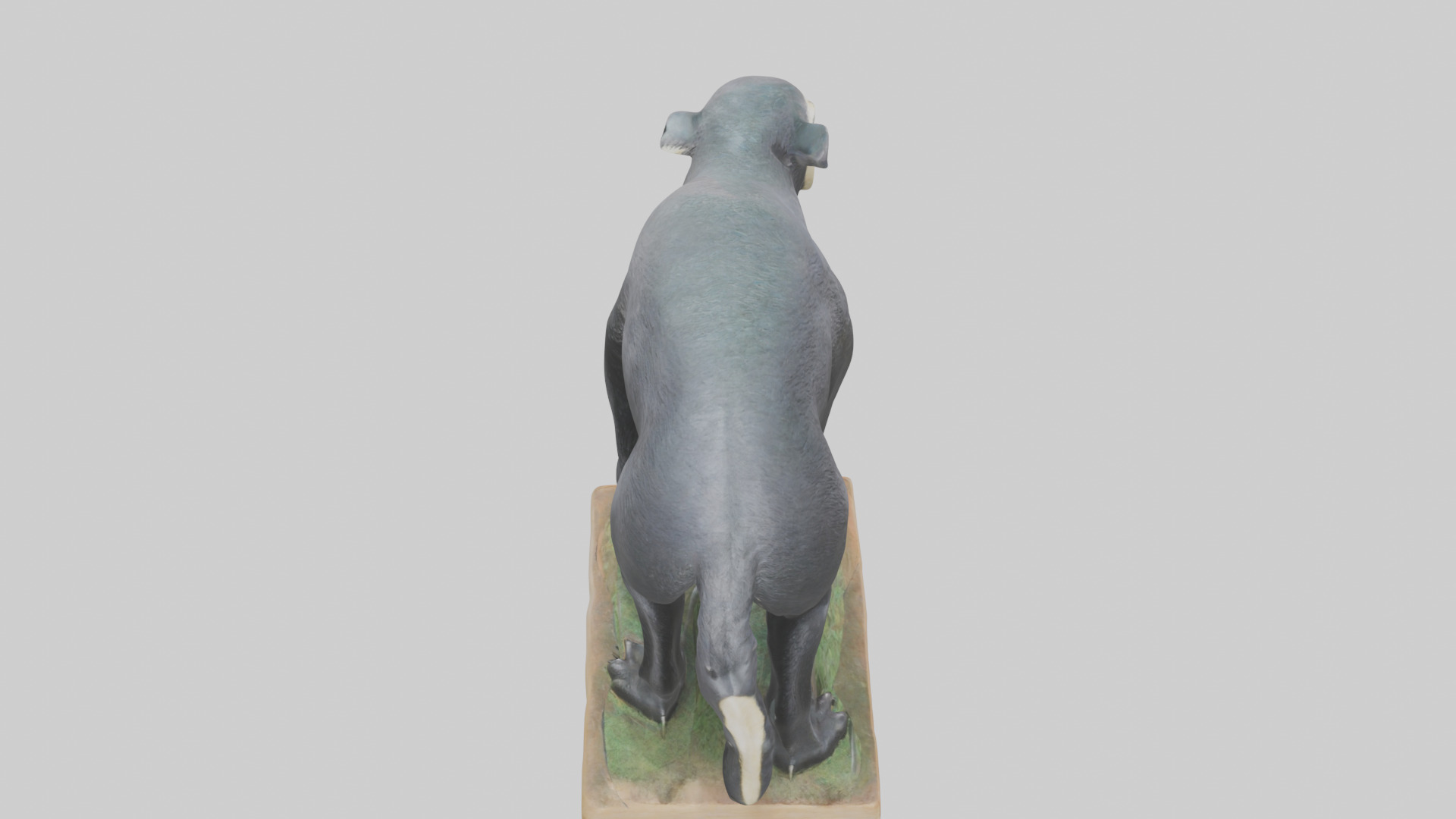 Giant Anteater statue model Low-poly 3D model_15
