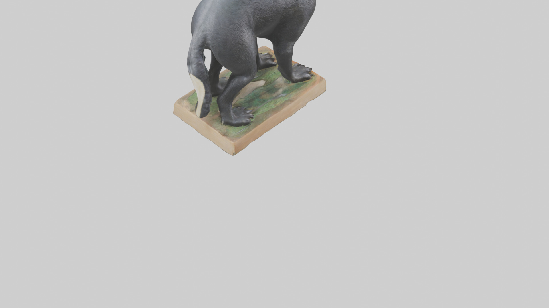 Giant Anteater statue model Low-poly 3D model_6