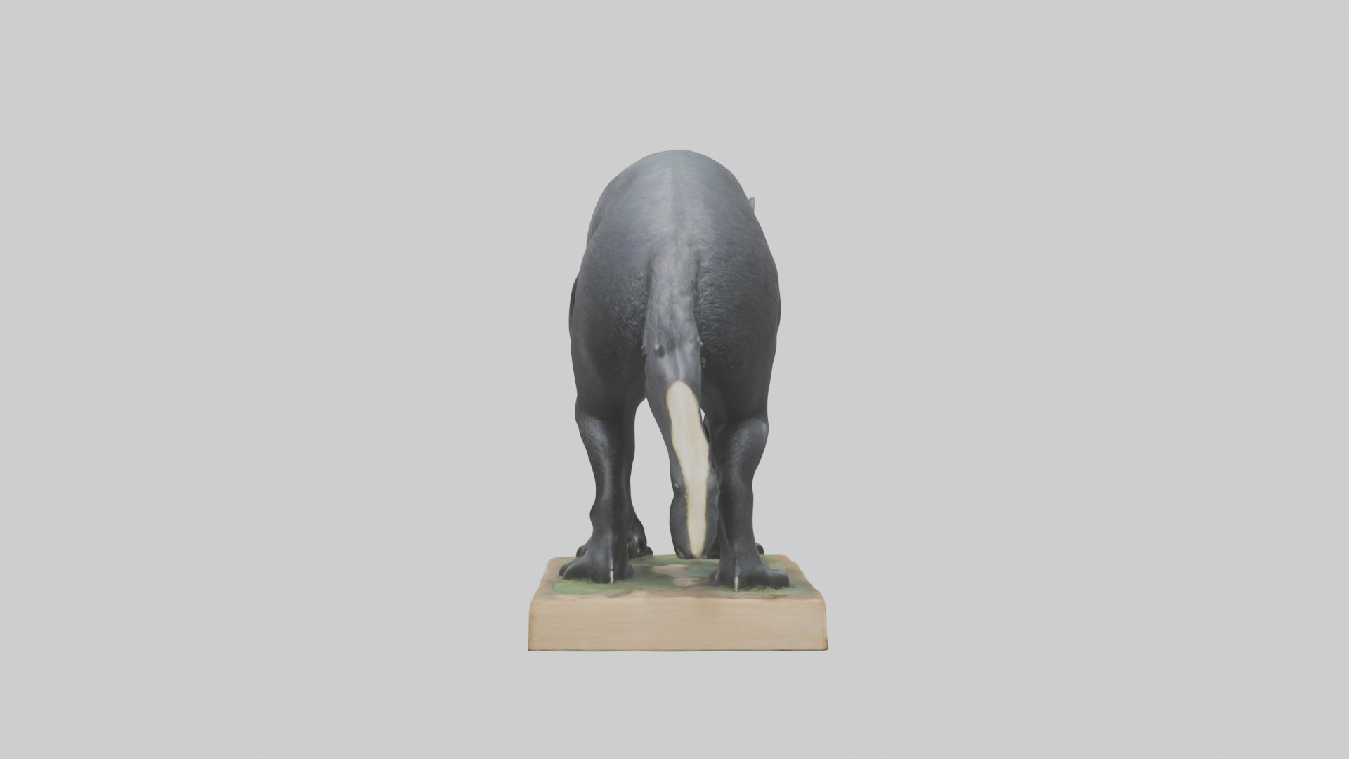 Giant Anteater statue model Low-poly 3D model_2