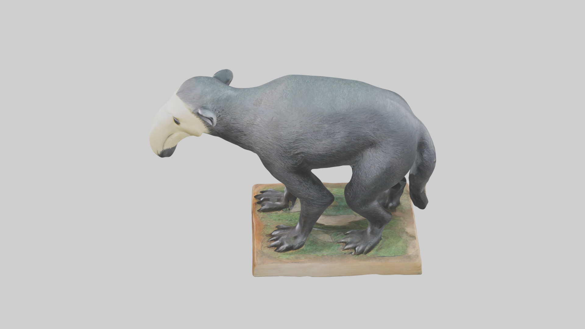 Giant Anteater statue model Low-poly 3D model_17