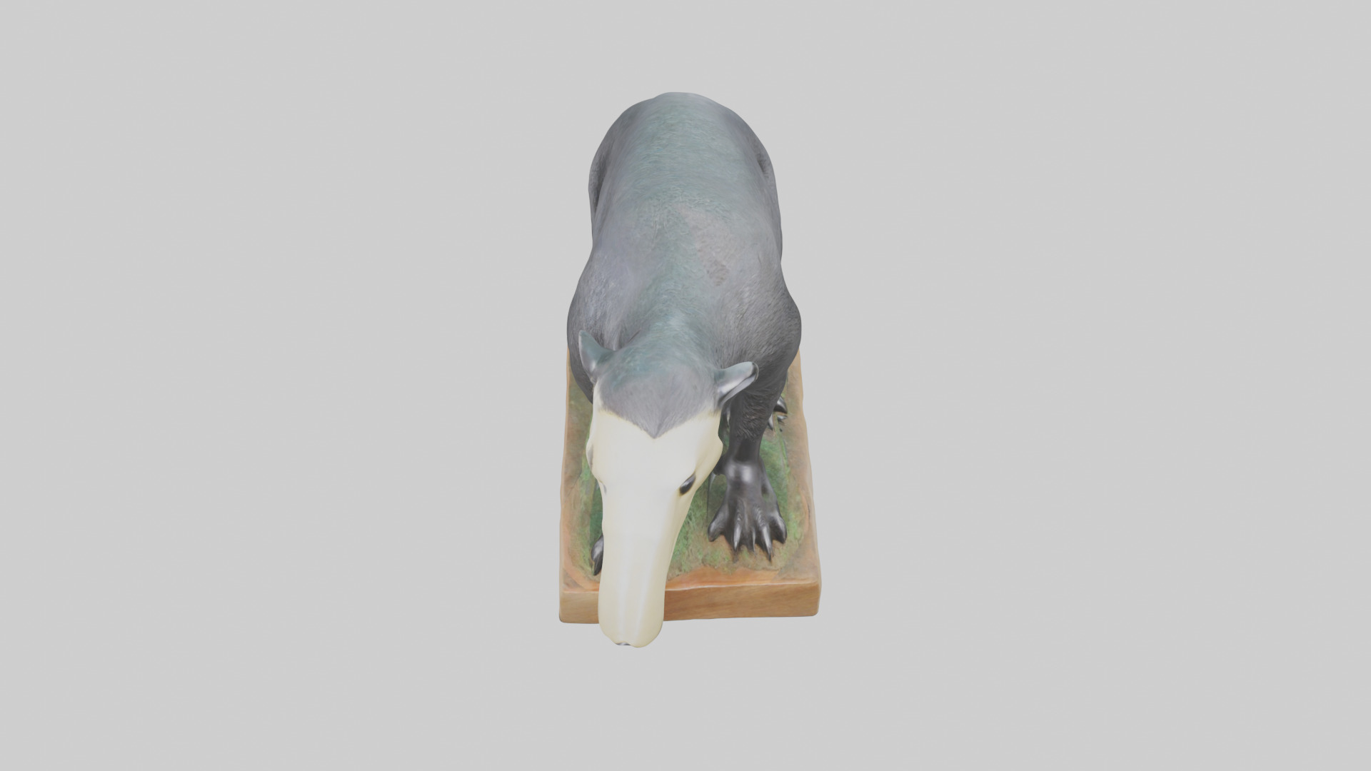 Giant Anteater statue model Low-poly 3D model_16