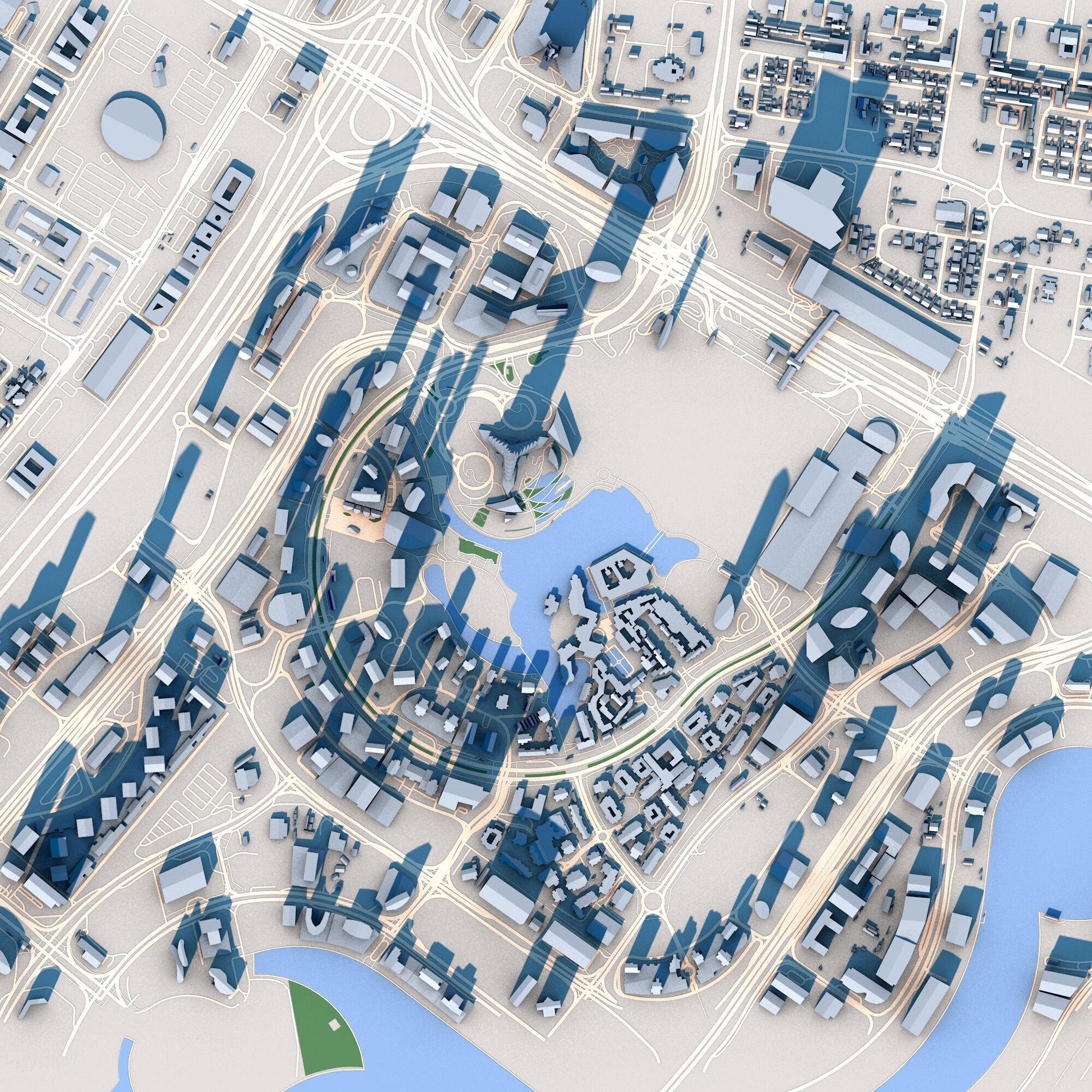 Burj Khalifa Skyscraper in Dubai United Arab Emirates 3D model_2