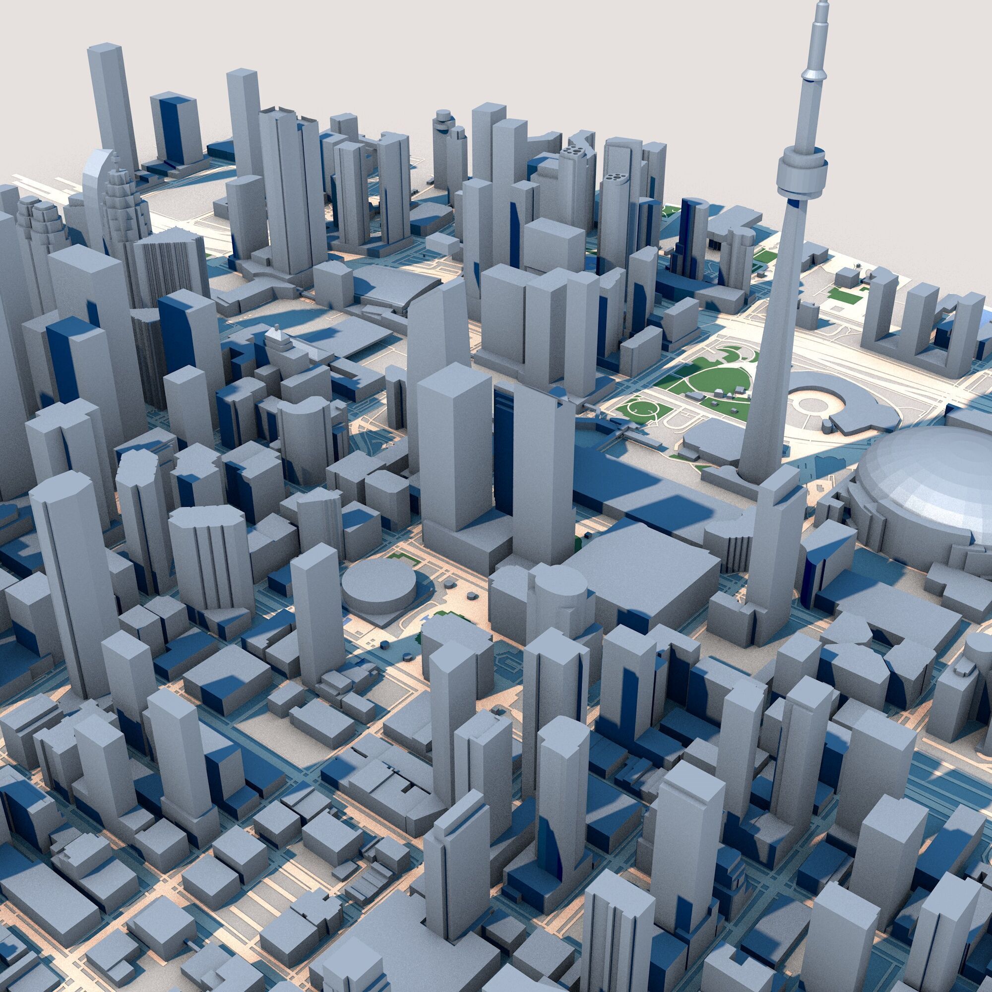 CN Tower First Canadian Place Toronto Canada 3D model_7