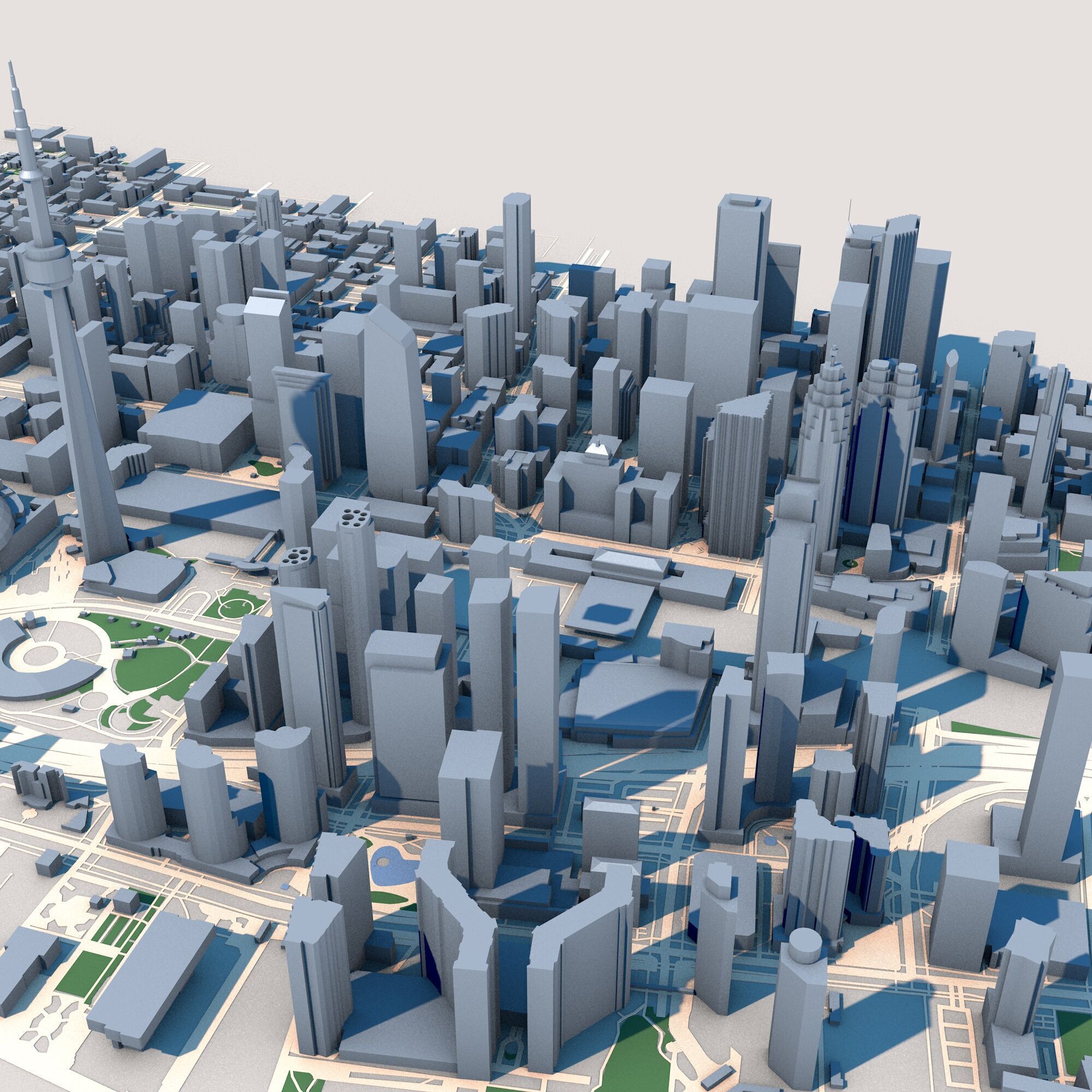 CN Tower First Canadian Place Toronto Canada 3D model_10