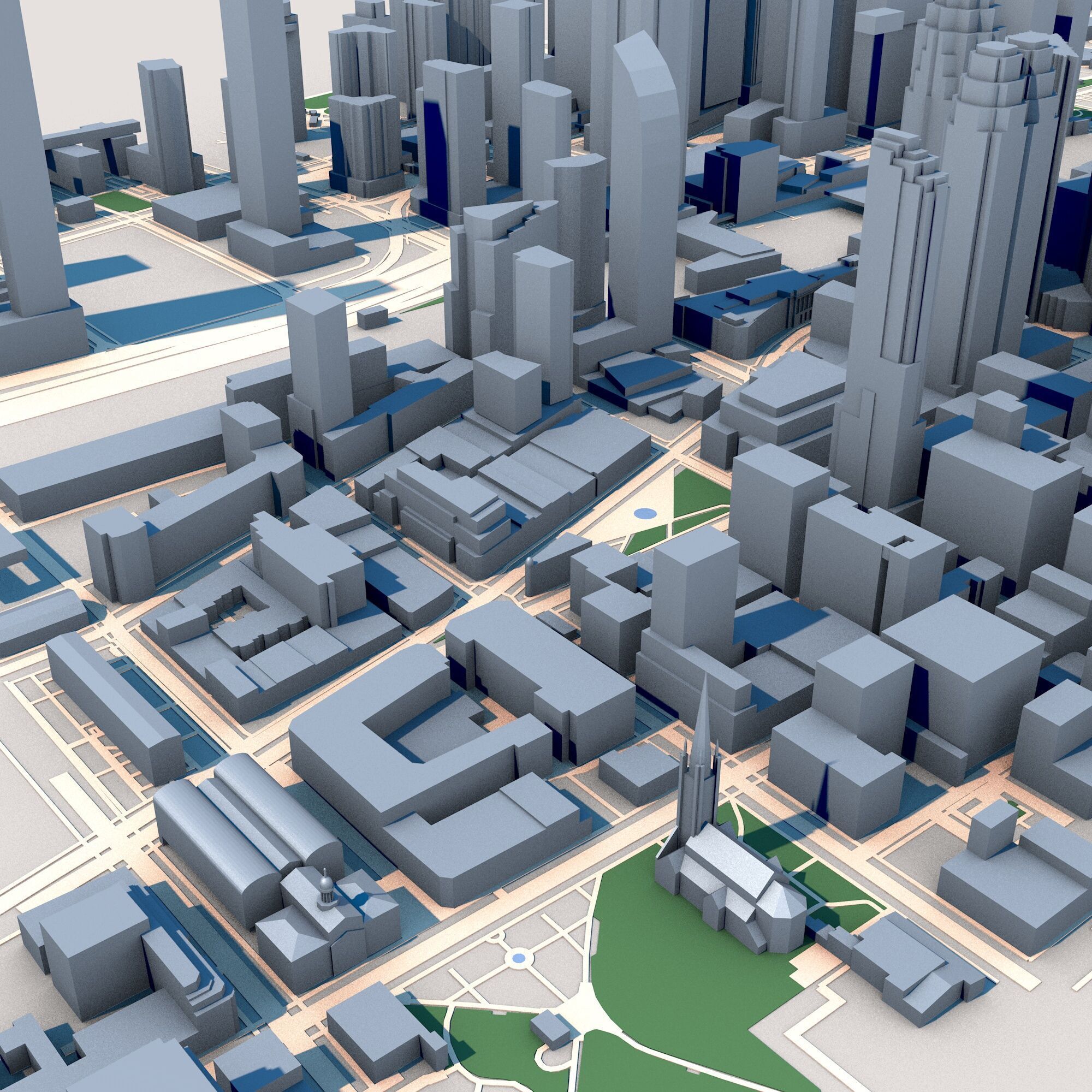 CN Tower First Canadian Place Toronto Canada 3D model_5