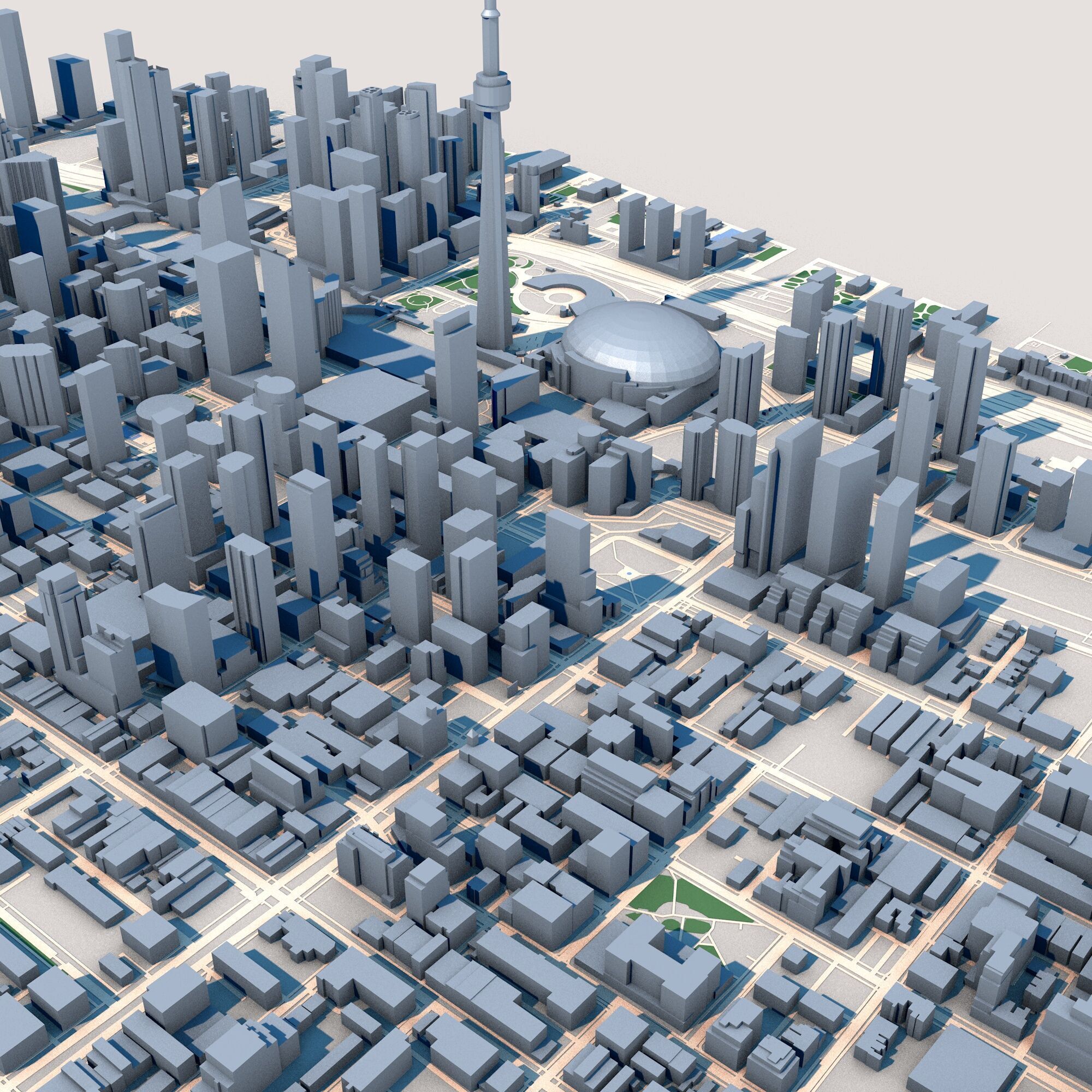 CN Tower First Canadian Place Toronto Canada 3D model_8