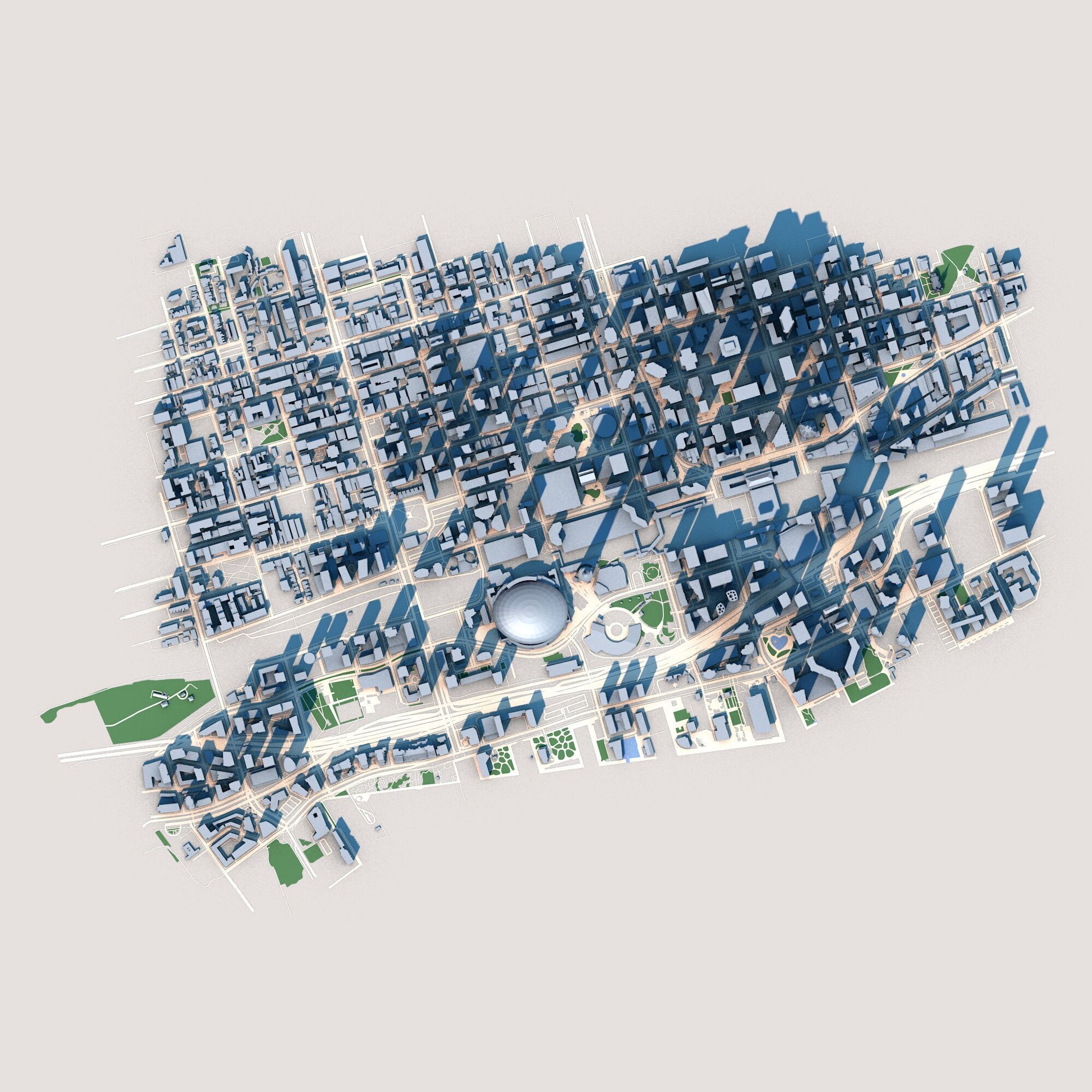 CN Tower First Canadian Place Toronto Canada 3D model_1