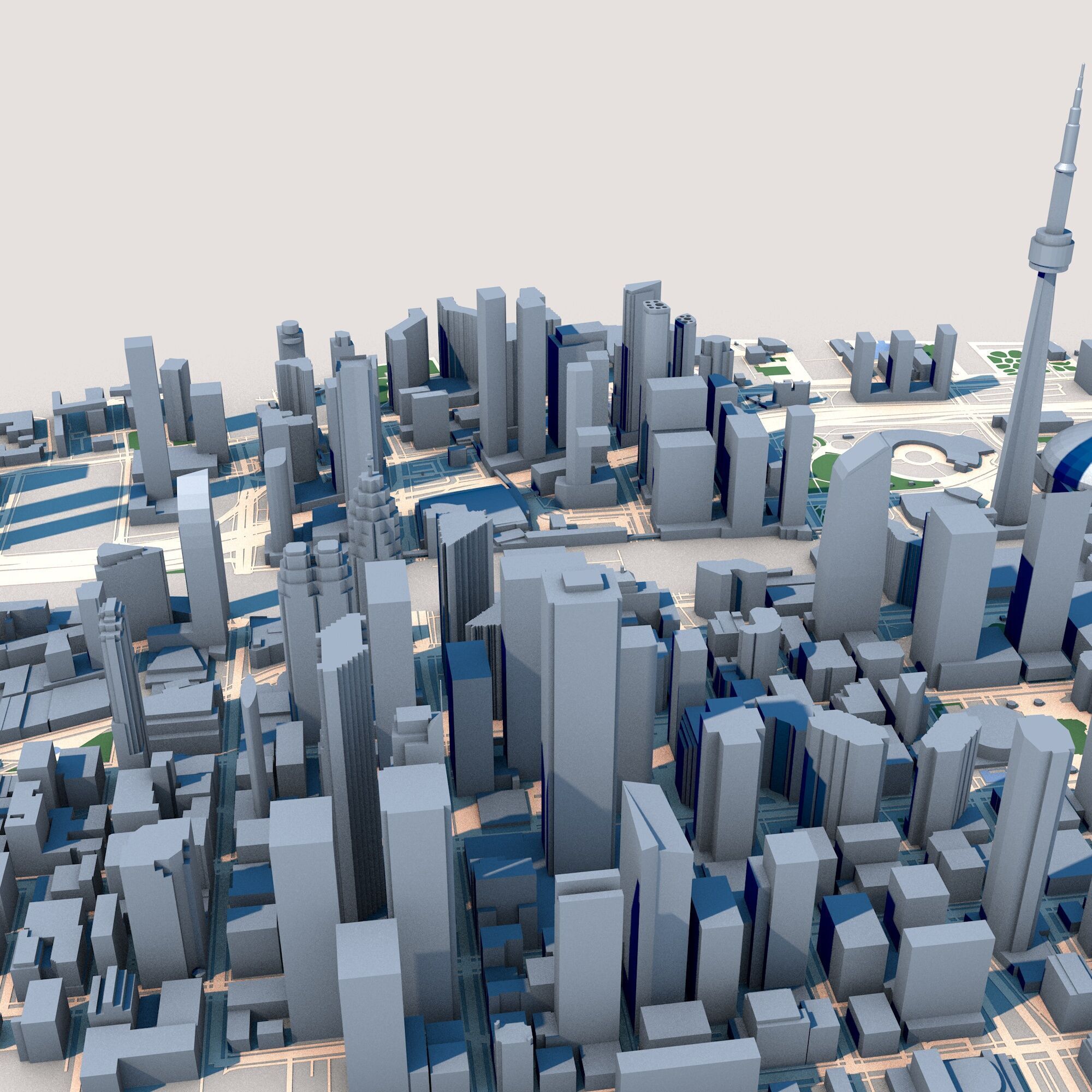 CN Tower First Canadian Place Toronto Canada 3D model_6
