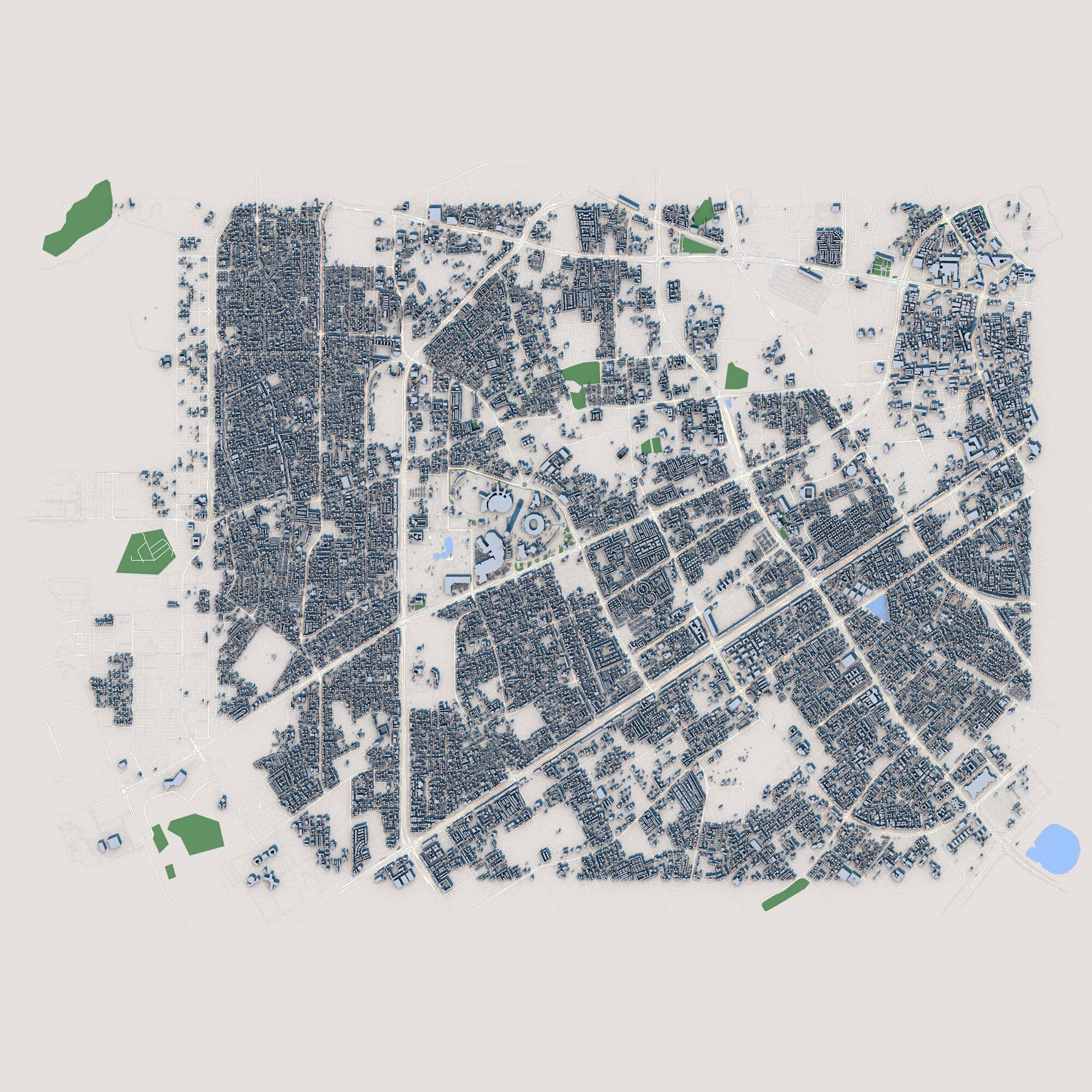 Doha City Qatar 3D model_1