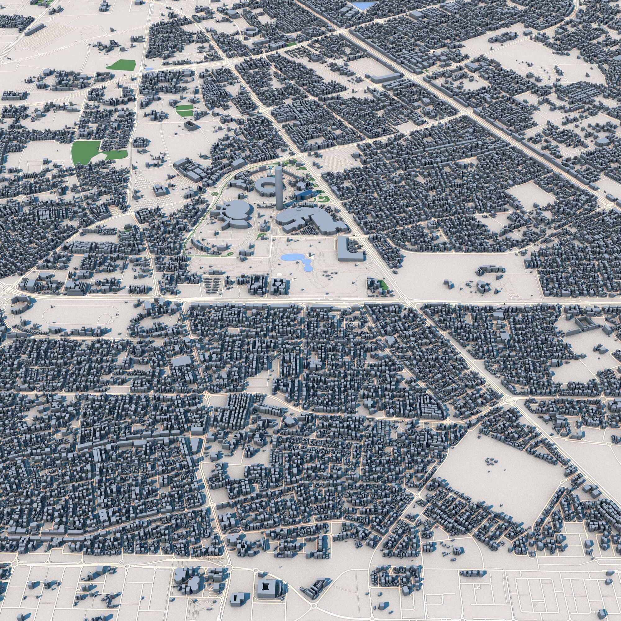 Doha City Qatar 3D model_7