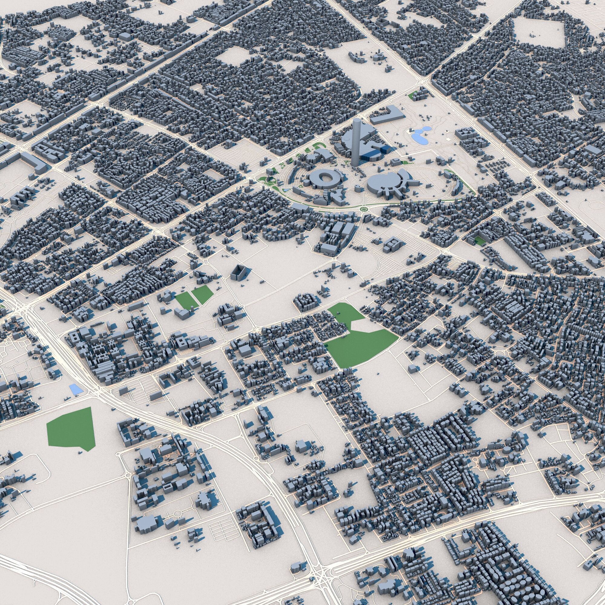 Doha City Qatar 3D model_5