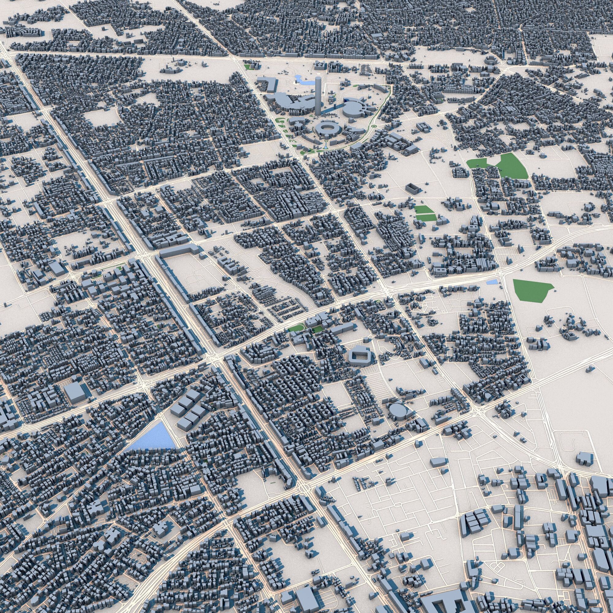 Doha City Qatar 3D model_4