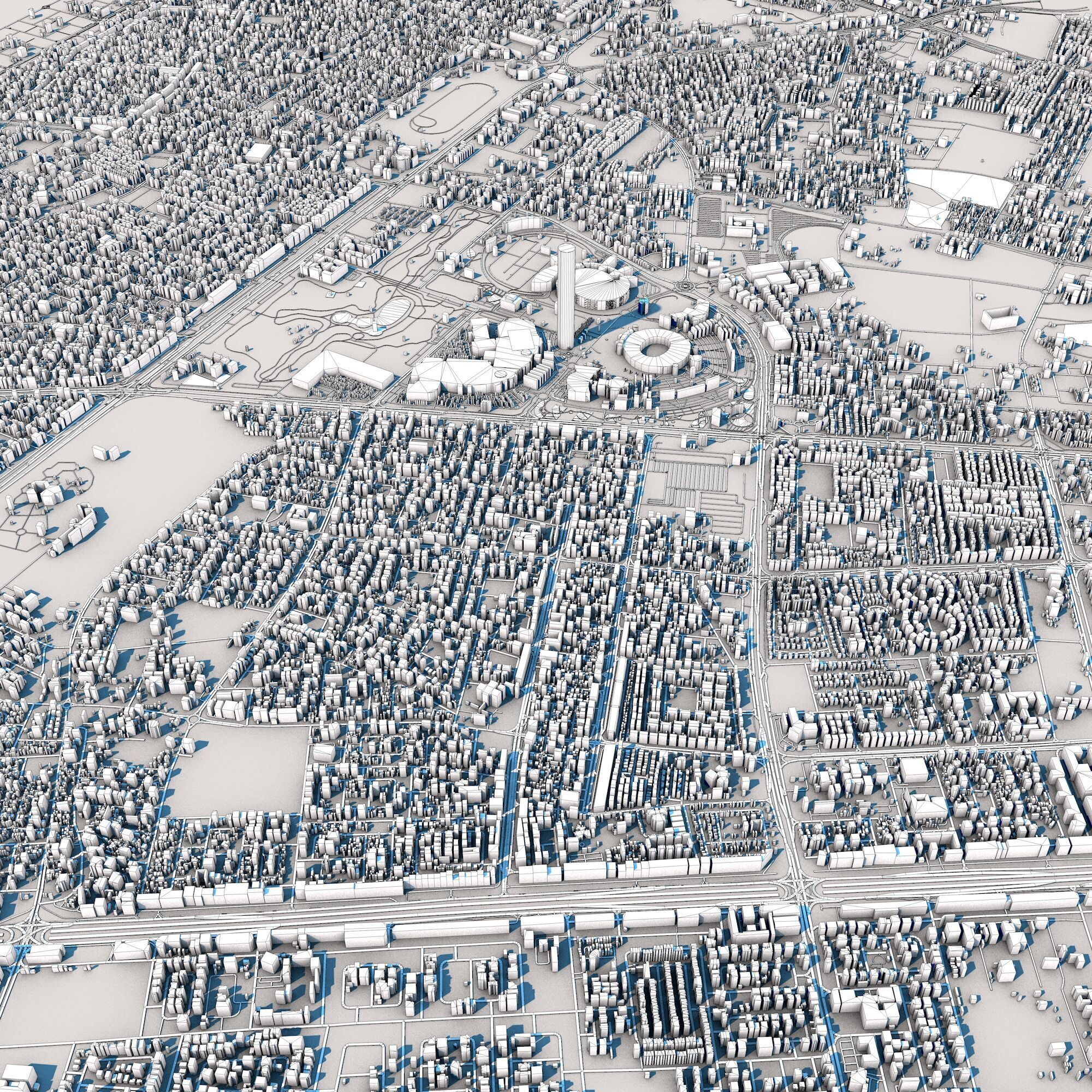 Doha City Qatar 3D model_10