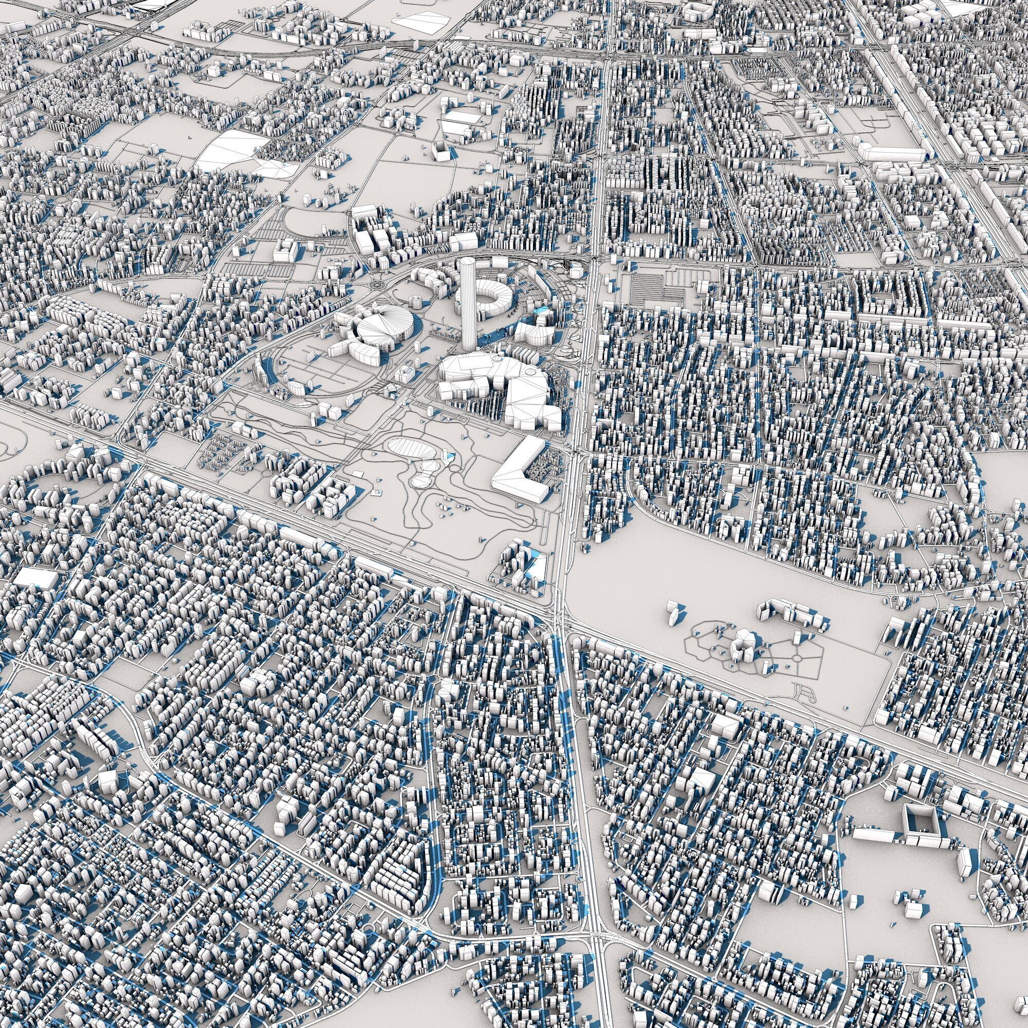 Doha City Qatar 3D model_11