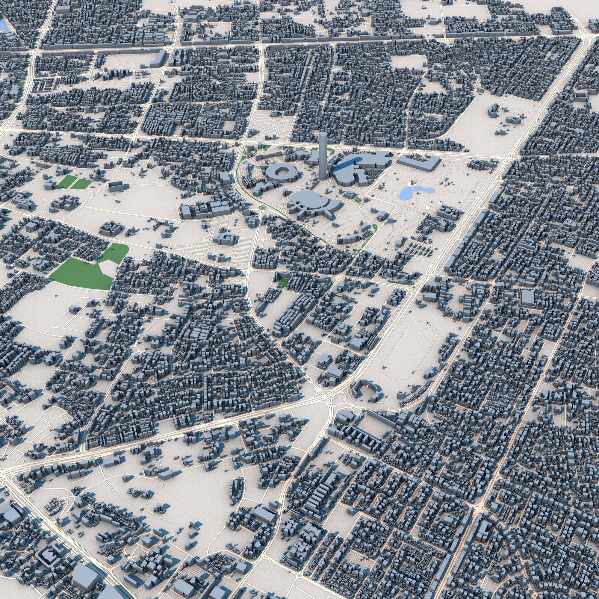 Doha City Qatar 3D model_6