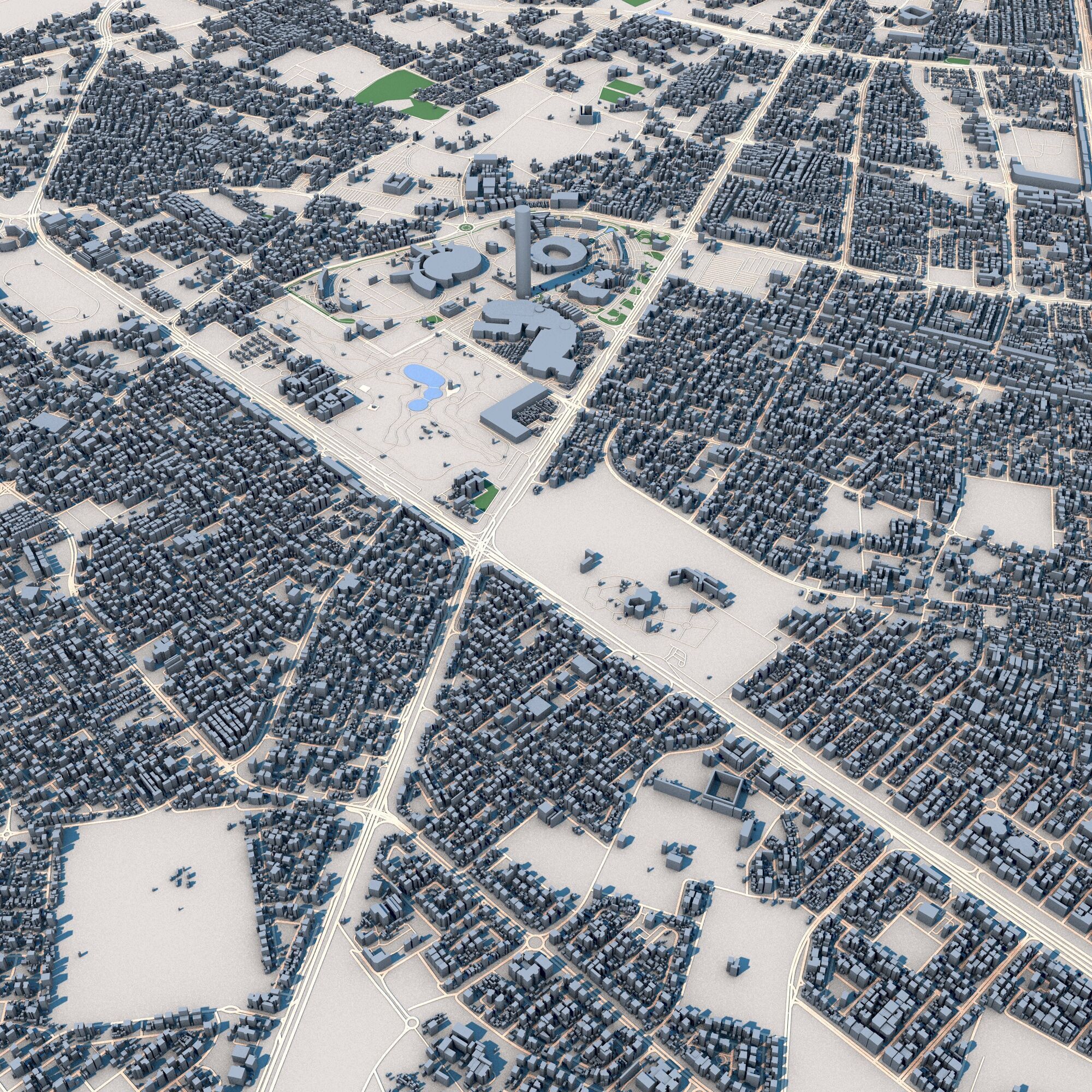 Doha City Qatar 3D model_8