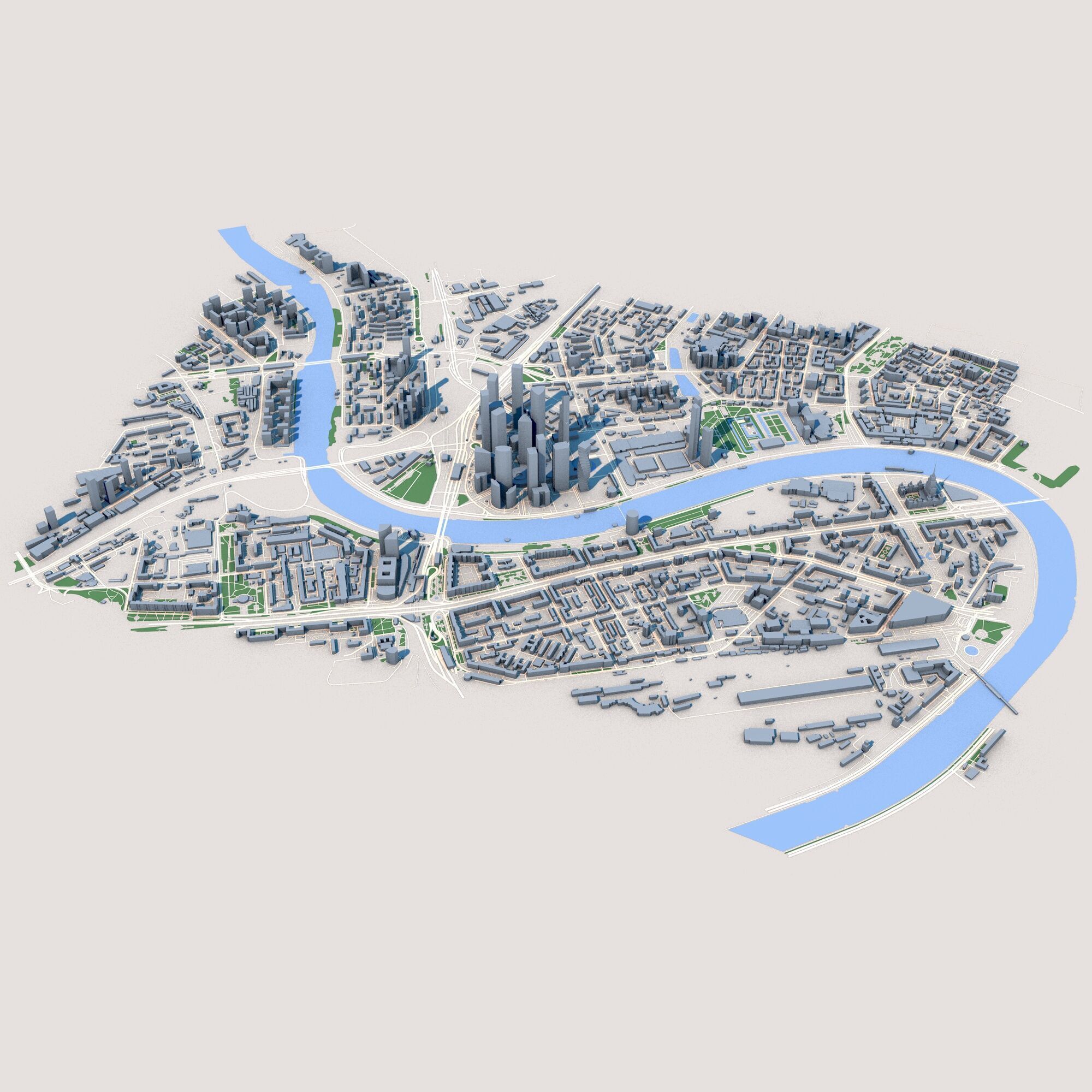 Federation Tower Mercury City Tower Moscow Russia 3D model_9