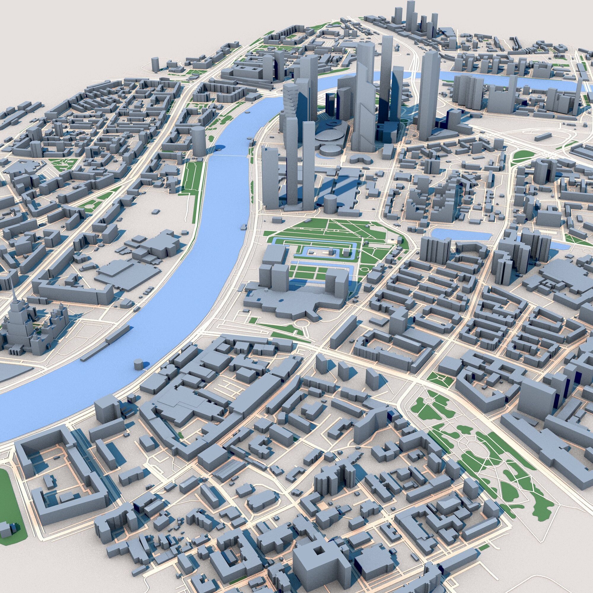 Federation Tower Mercury City Tower Moscow Russia 3D model_5