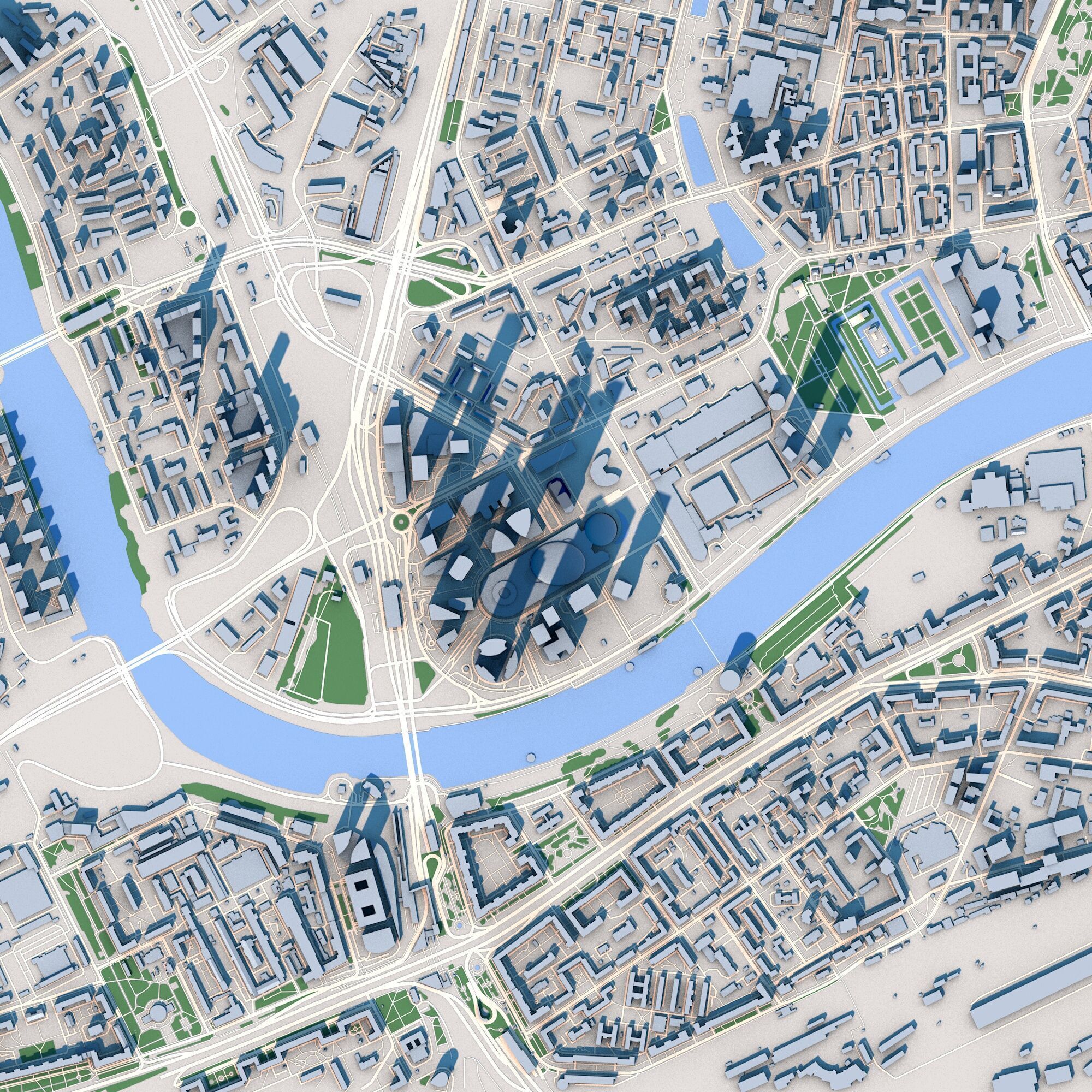 Federation Tower Mercury City Tower Moscow Russia 3D model_2