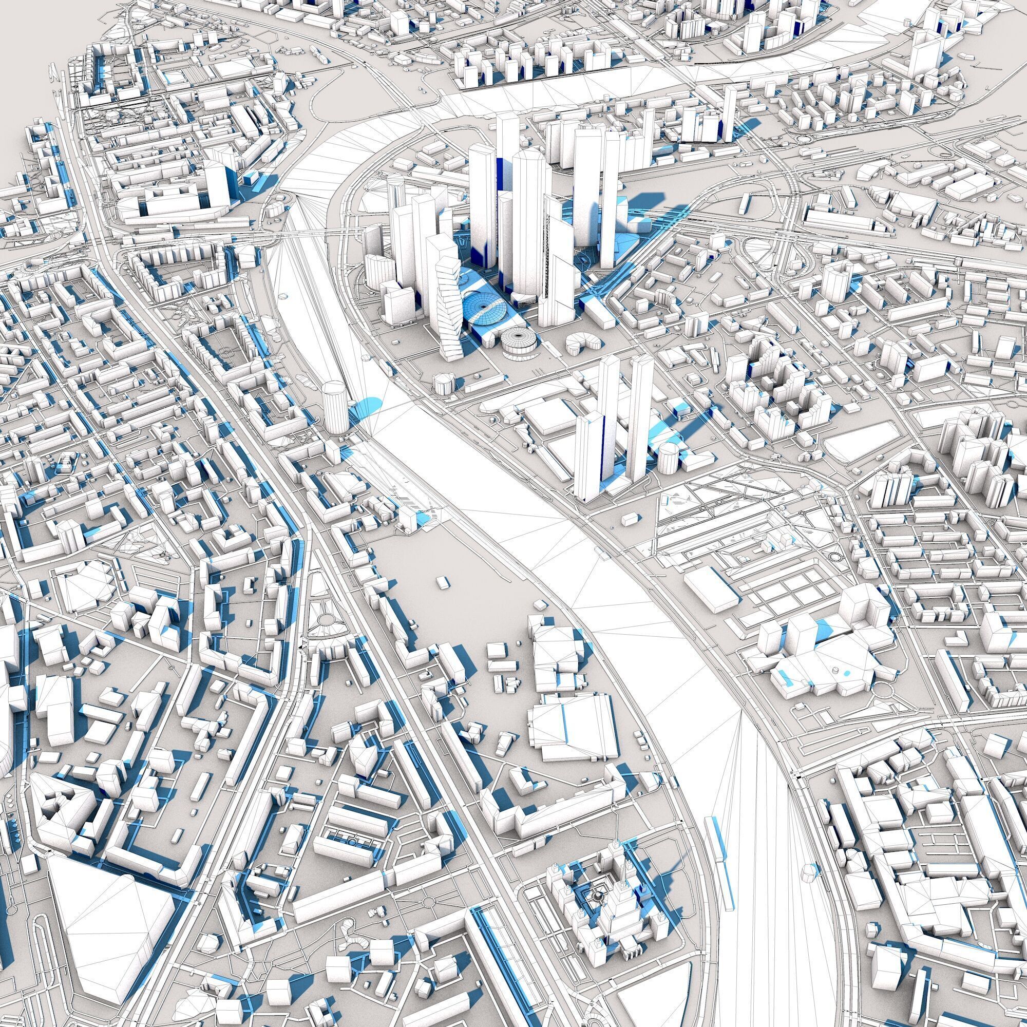 Federation Tower Mercury City Tower Moscow Russia 3D model_11