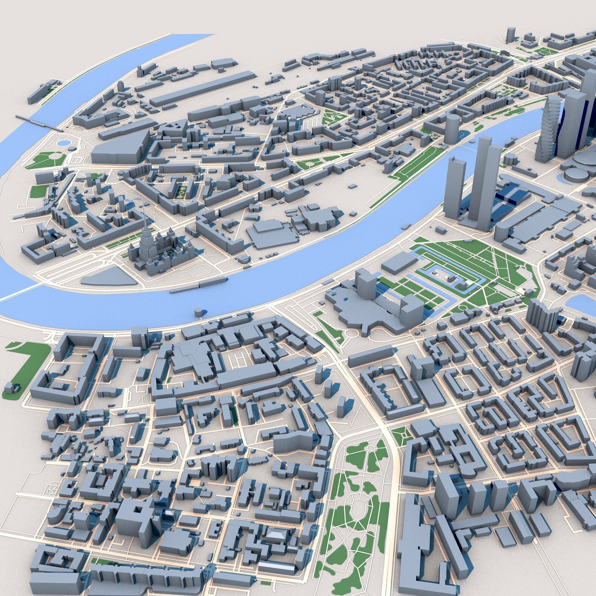 Federation Tower Mercury City Tower Moscow Russia 3D model_6