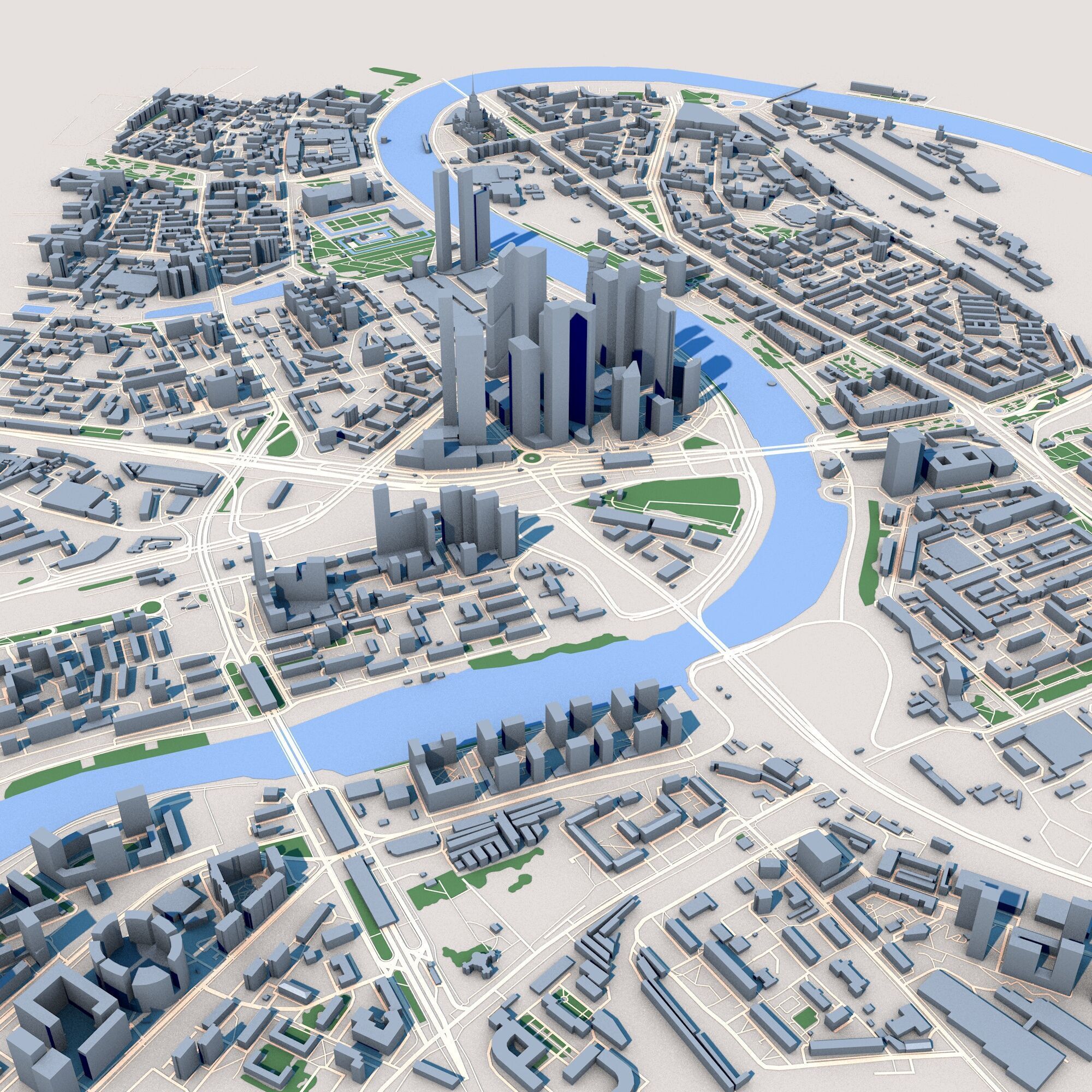 Federation Tower Mercury City Tower Moscow Russia 3D model_8