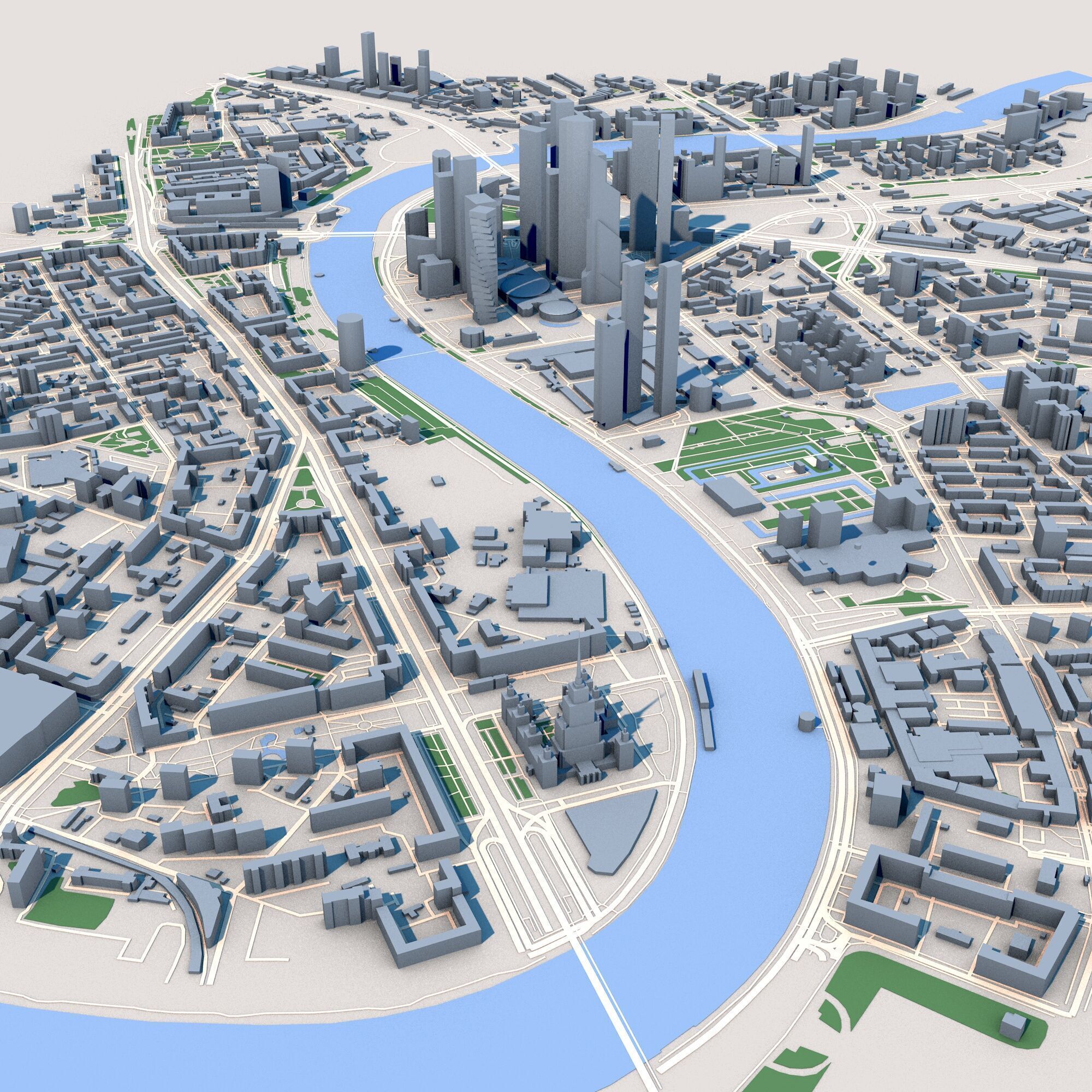 Federation Tower Mercury City Tower Moscow Russia 3D model_4