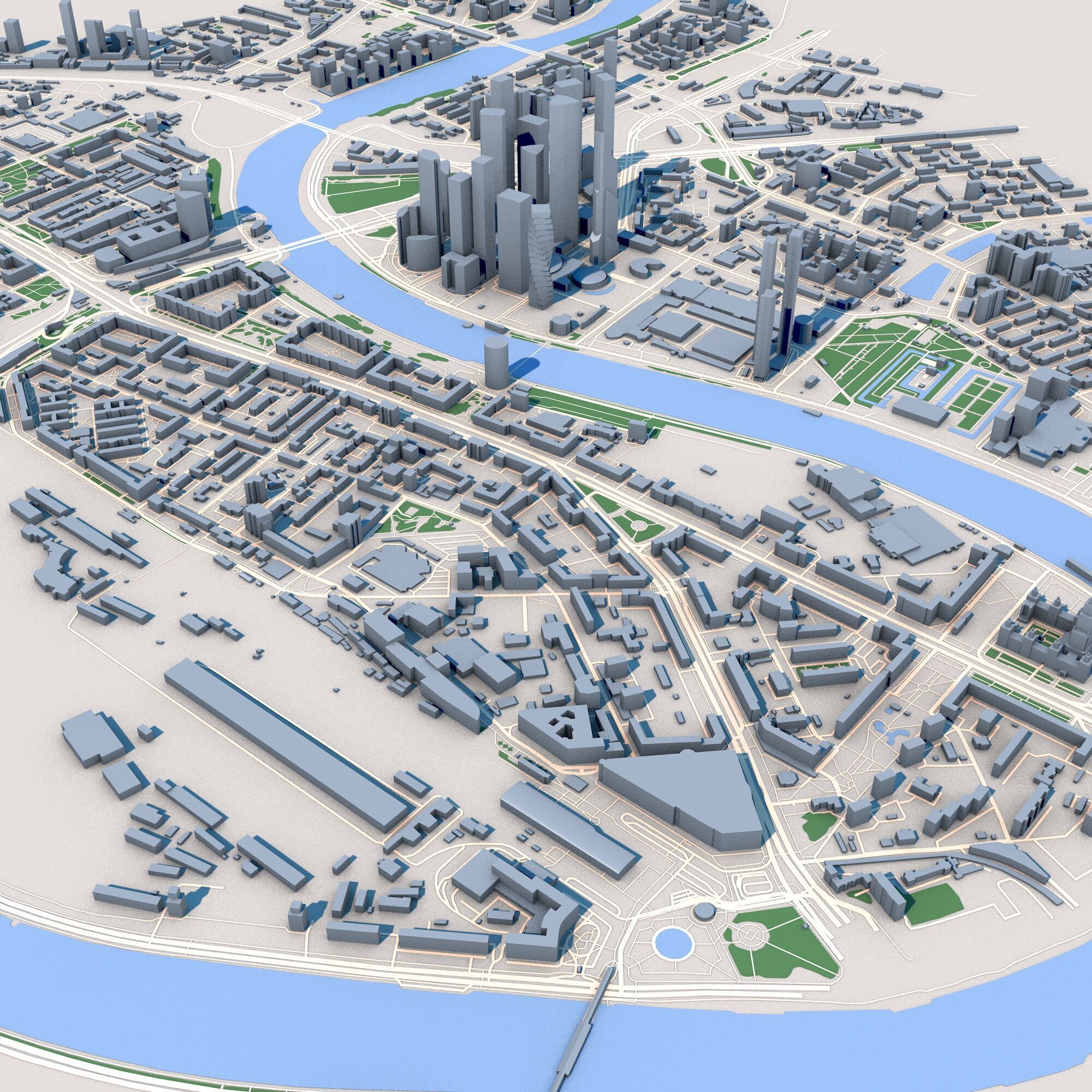 Federation Tower Mercury City Tower Moscow Russia 3D model_3