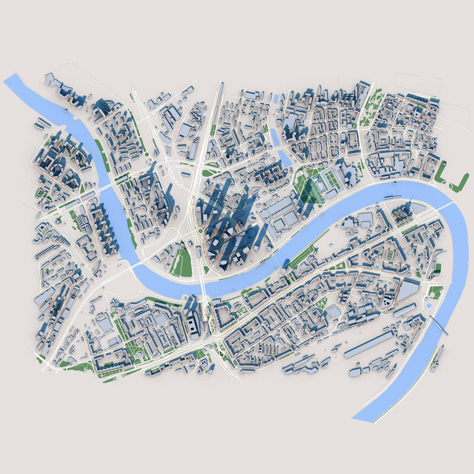 Federation Tower Mercury City Tower Moscow Russia 3D model_1