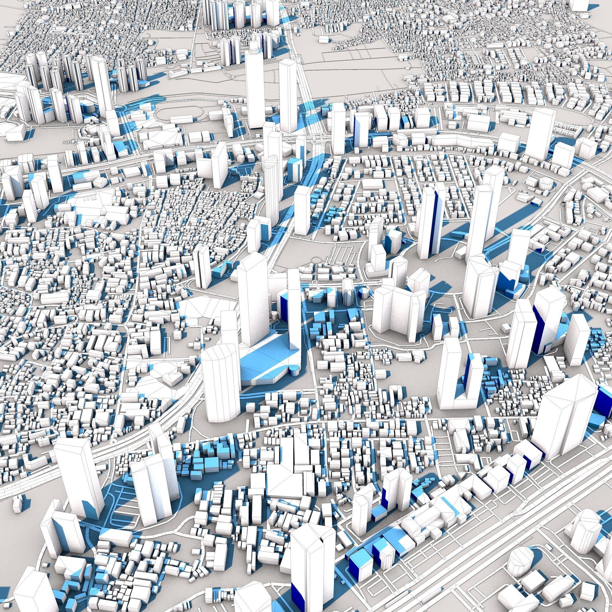 Gama Tower Wisma 46 Jakarta Indonesia 3D model_11