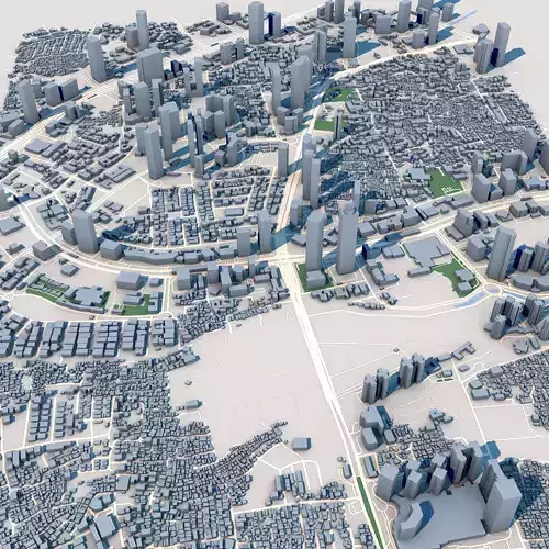 Gama Tower Wisma 46 Jakarta Indonesia 3D model