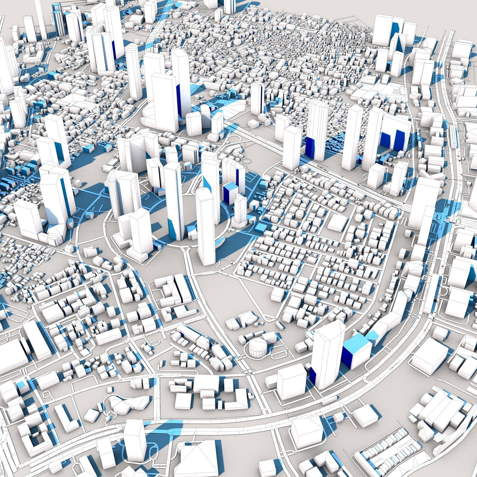 Gama Tower Wisma 46 Jakarta Indonesia 3D model_12