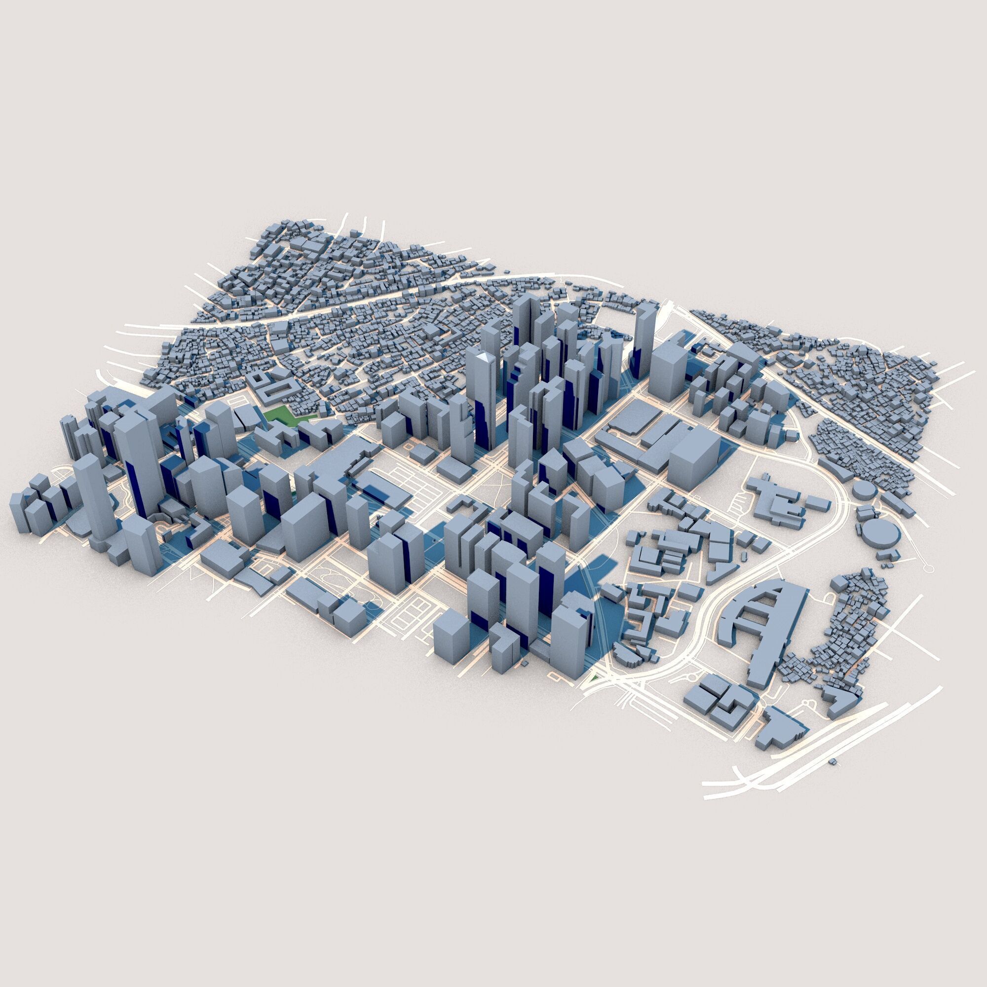 Grand Hyatt Manila PBCom Tower Filipine 3D model_2