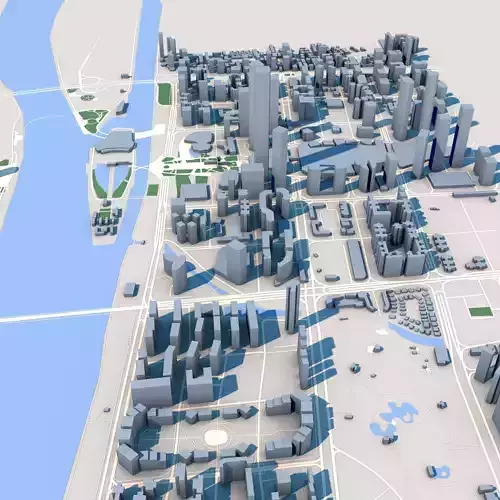 Guangzhou CTF Finance Centre Canton Tower Guangzhou China 3D model