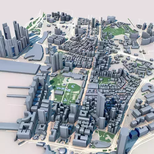 International Finance Centre Hong Kong 3D model