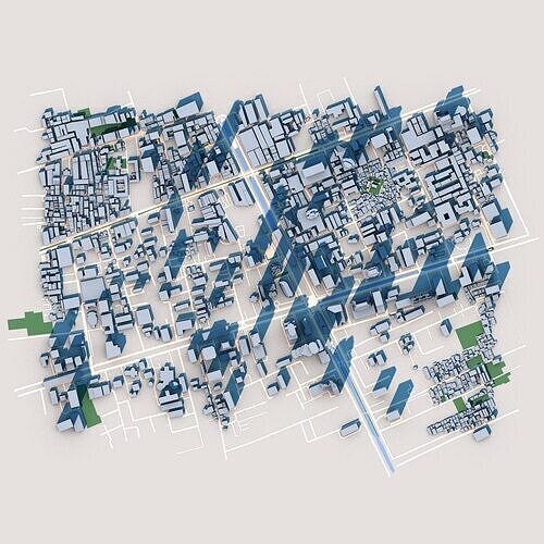 King Power Mahanakhon Baiyoke Tower II Bangkok Thailand  3D model 3