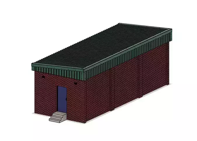 Model Railway Modern Lineside Building