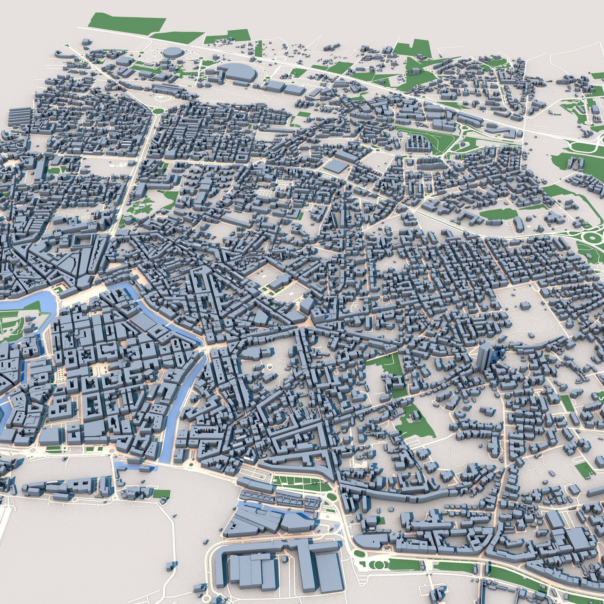 Livorno City Italy 3D model_5