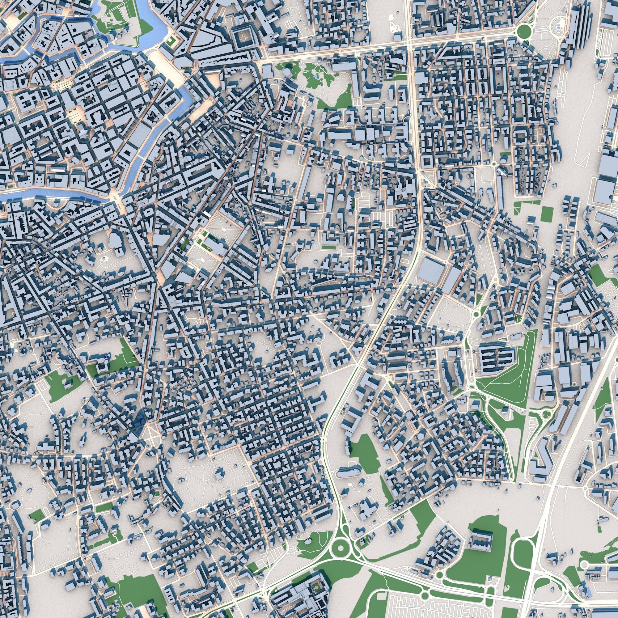 Livorno City Italy 3D model_2